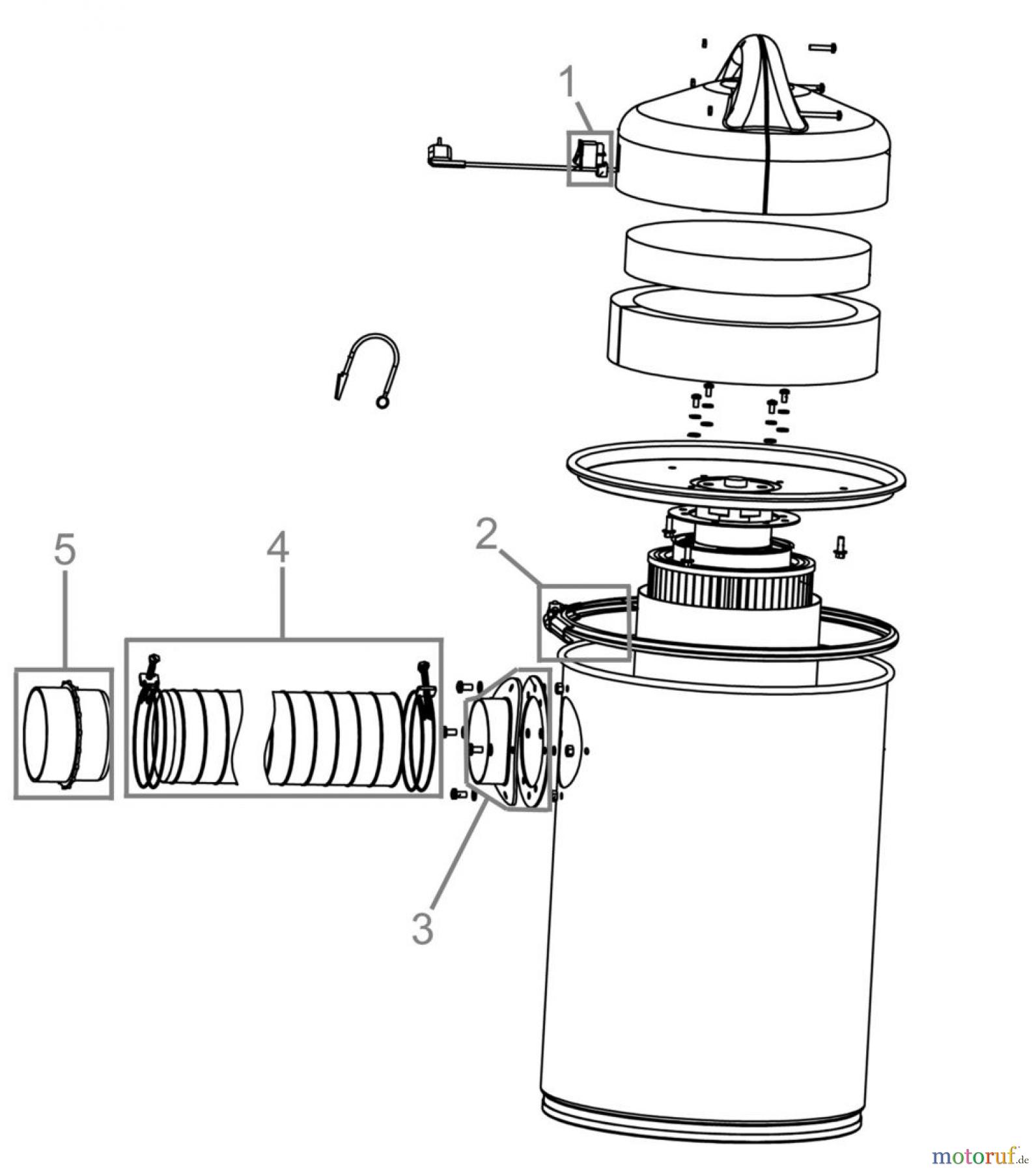  Güde Holzbearbeitung Absauganlagen ABSAUGANLAGE GAA 1100 T - 55154 FSL55154-01