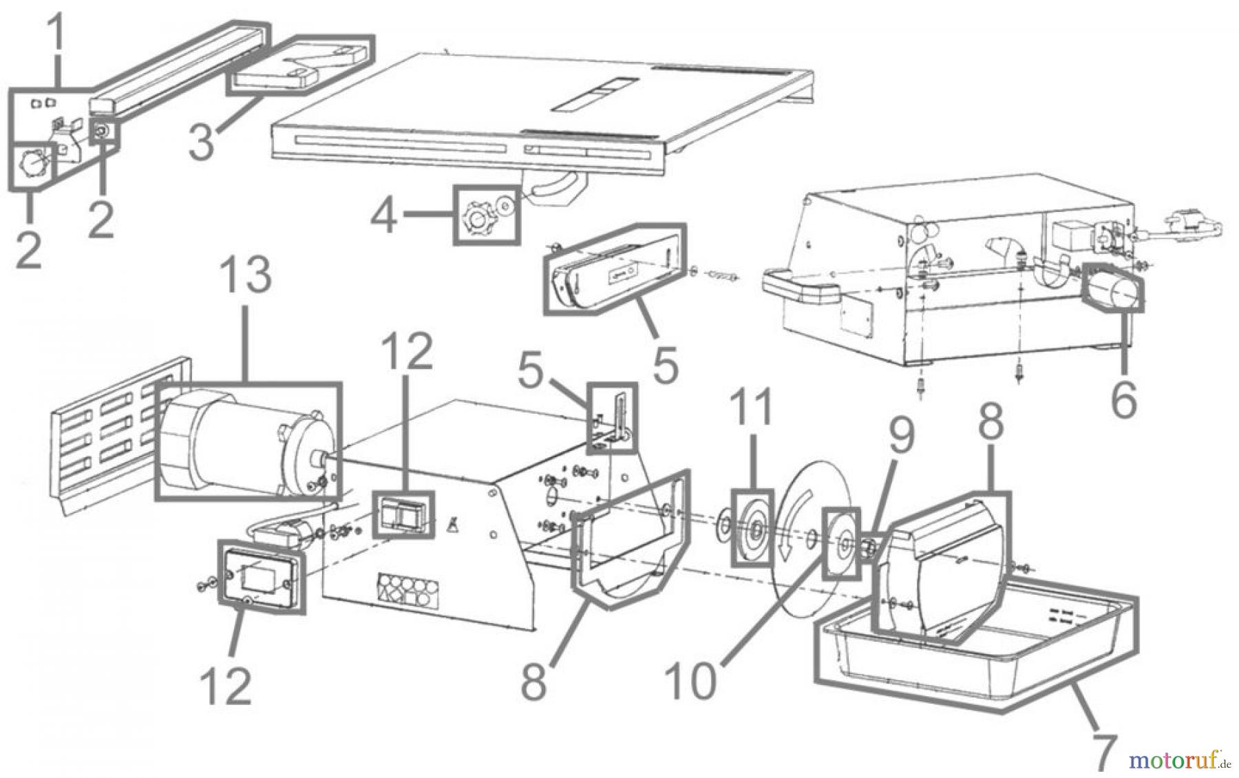 Güde Baugeräte Fliesenschneider FLIESENSCHNEIDMASCHINE GF 180 ECO - 55408 FSL55408-02