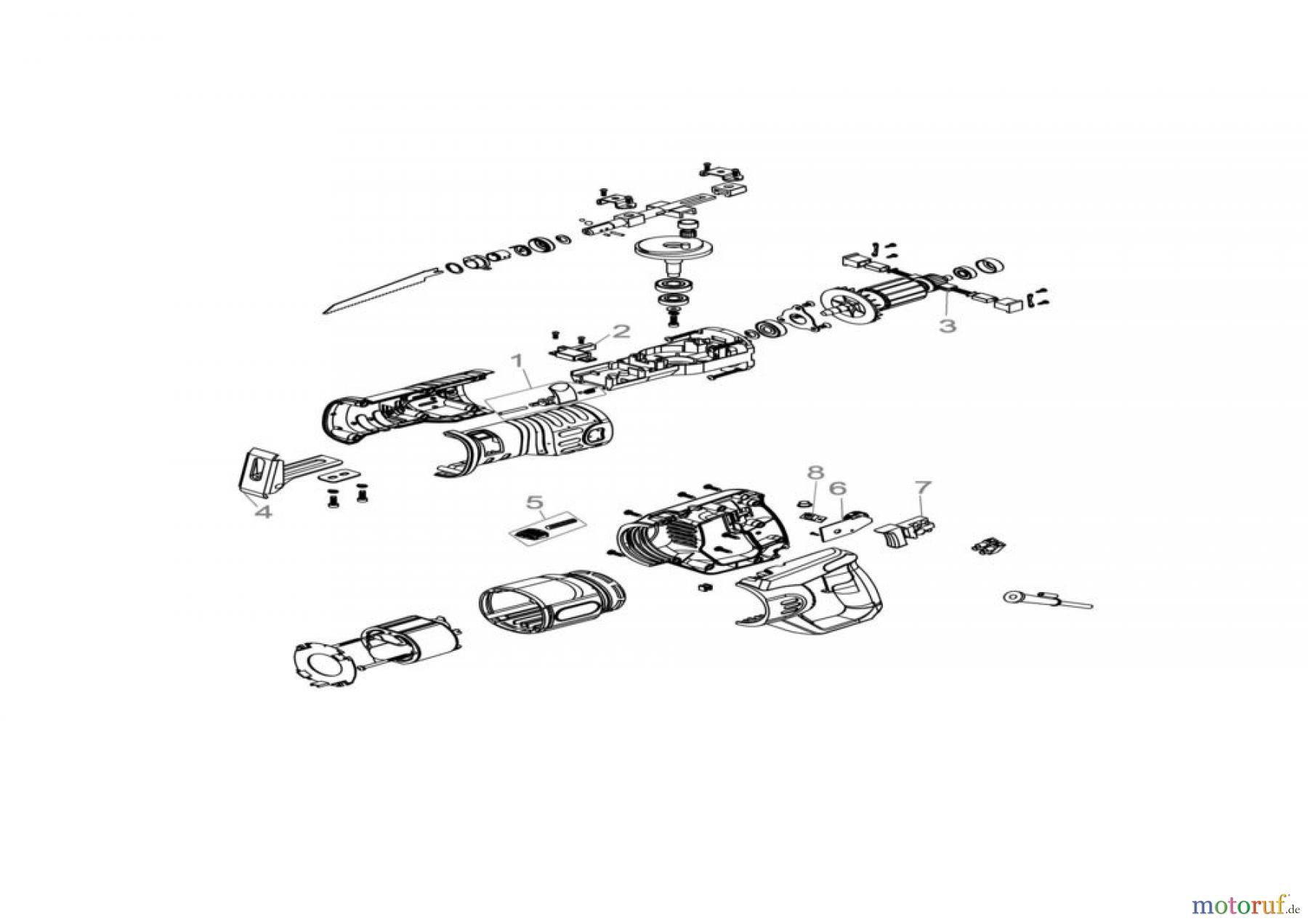 Güde Elektrowerkzeuge E-Werkzeuge Säbelsägen SÄBELSÄGE USS 1050 R - 58127 FSL58127-01