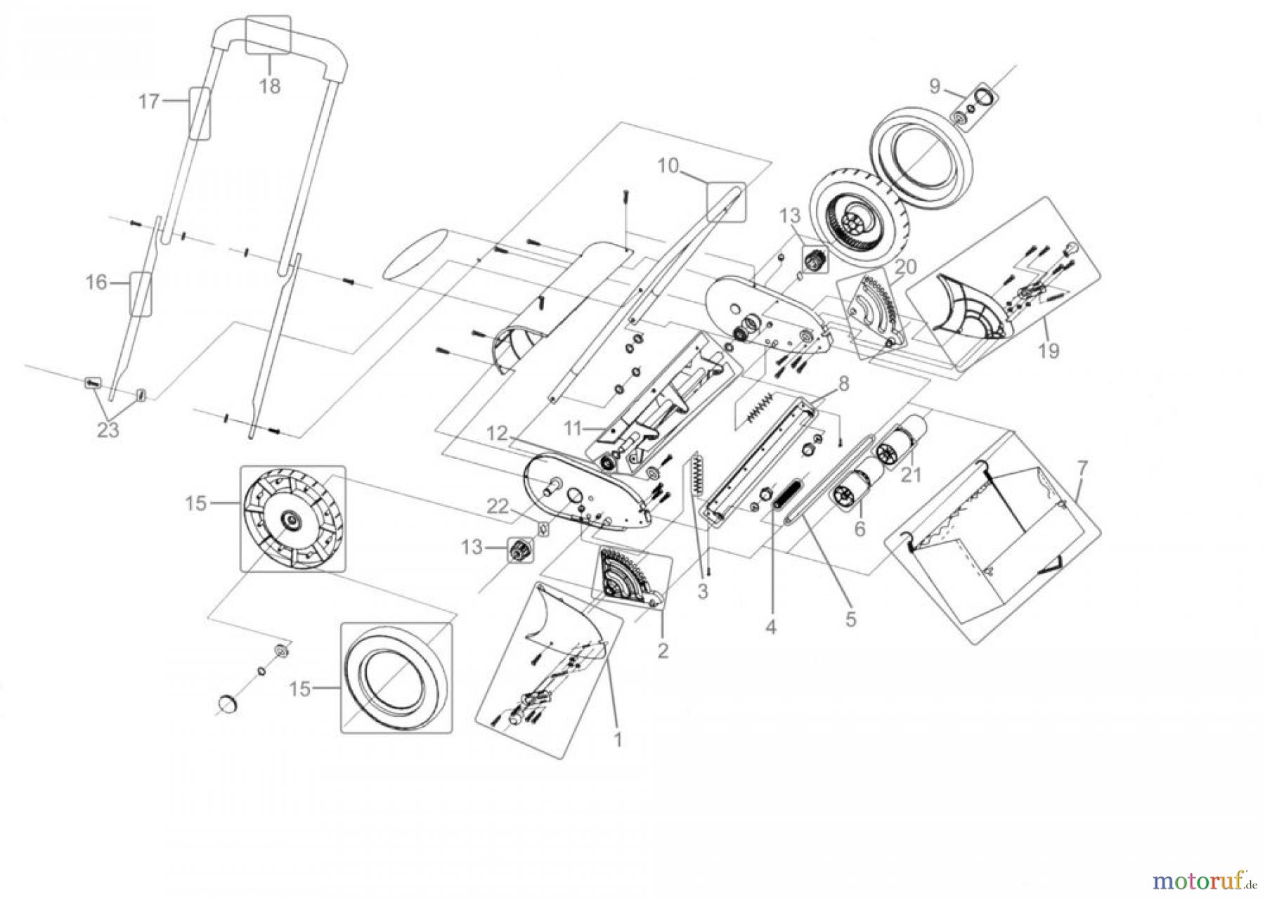 Güde Gartentechnik Rasenmäher Hand-Rasenmäher SPINDELMÄHER GS 350 - 95116 FSL95116-01