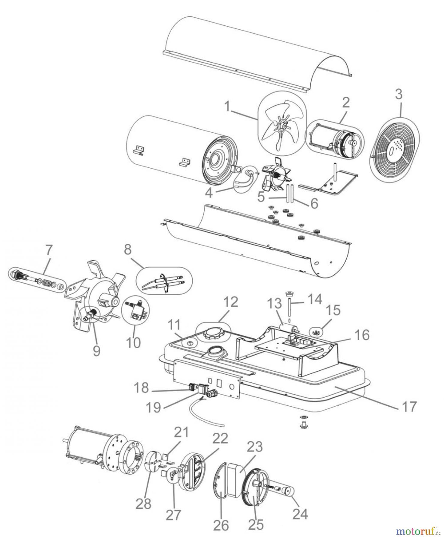 Güde Heizgeräte Ölheizgeräte ÖLHEIZGEBLÄSE GD 20 I - 85101 FSL85101-02