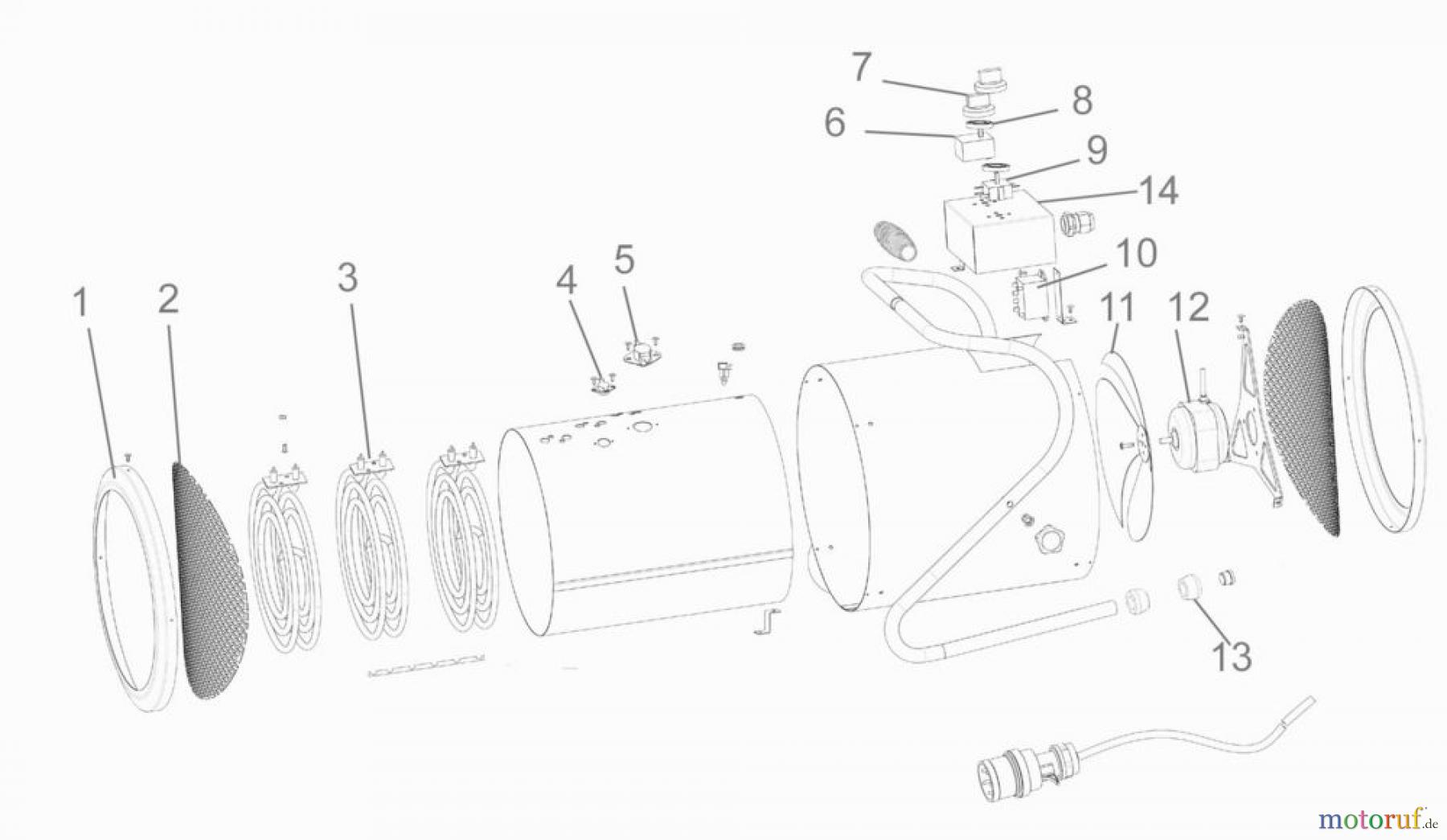 Güde Heizgeräte Elektroheizgeräte ELEKTROHEIZER GH 9 E - 85104 FSL85104-02