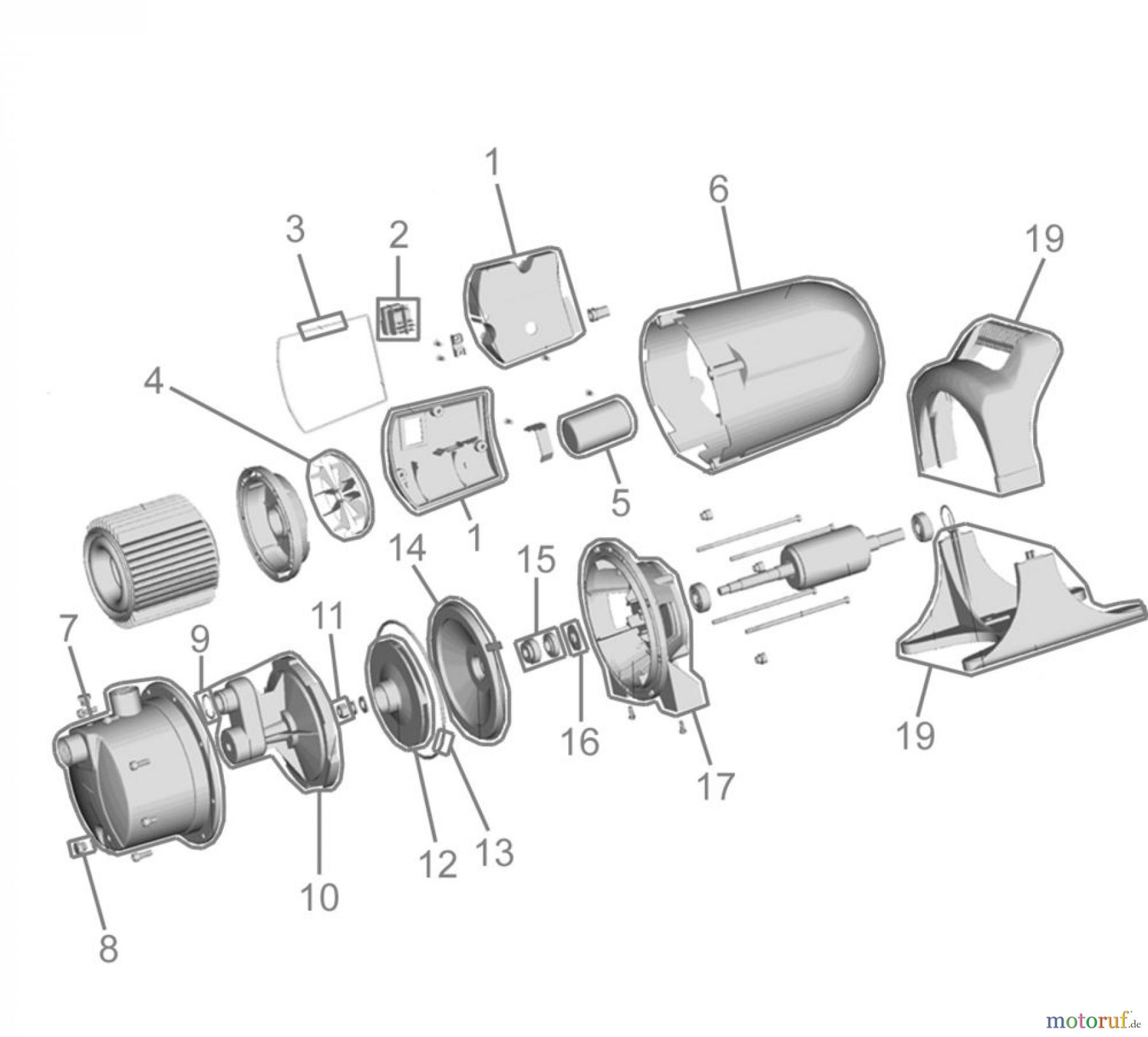  Güde Pumpentechnik Gartenpumpen GARTENPUMPE JG 1000 E - 94657 FSL94657-03