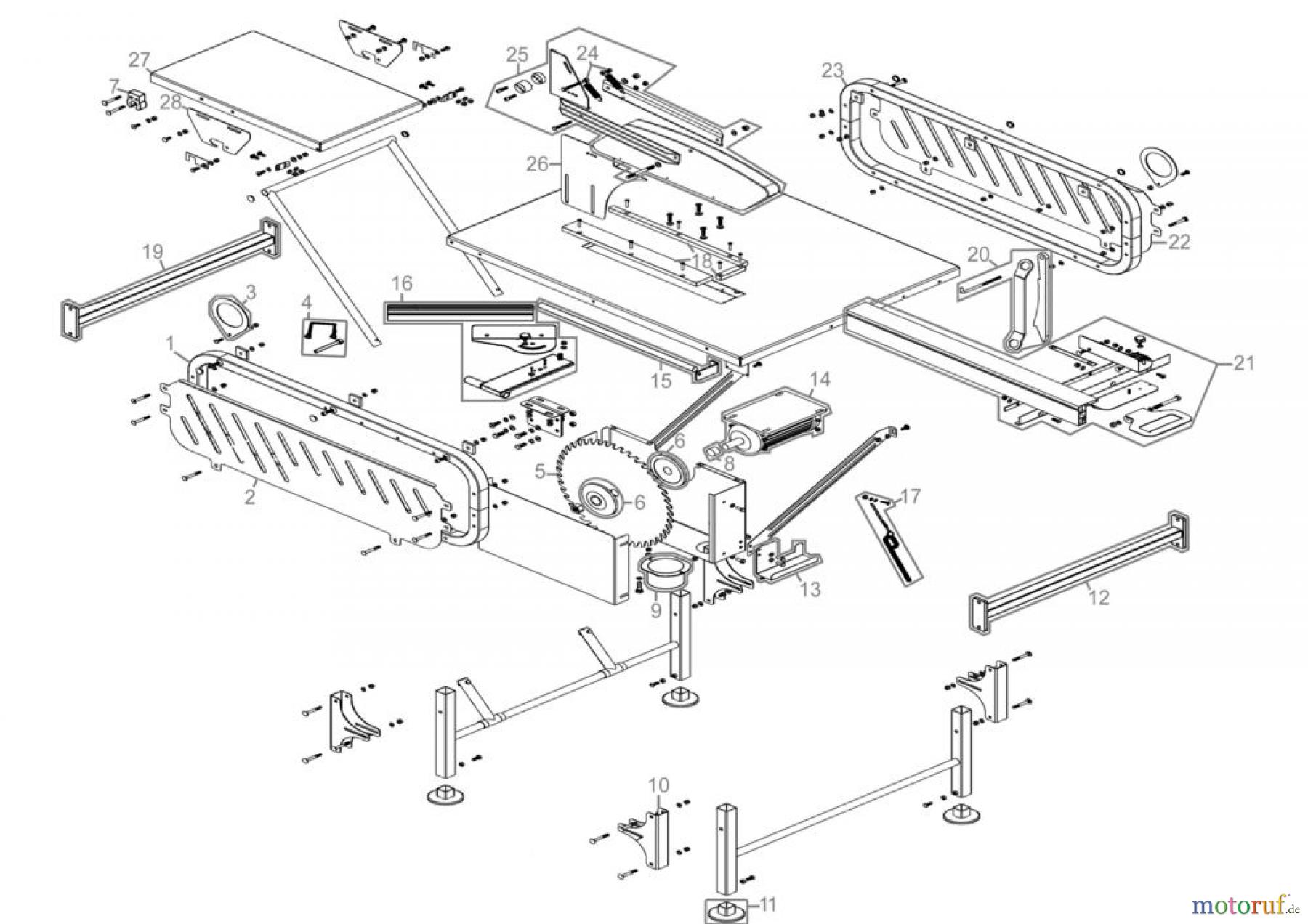  Güde Pro-Serie PRO-Brennholzbearbeitung Brennholzsägen bis 500 mm Ø-Sägeblatt BAUKREISSÄGE PBK 500 - 75771 FSL75771-01