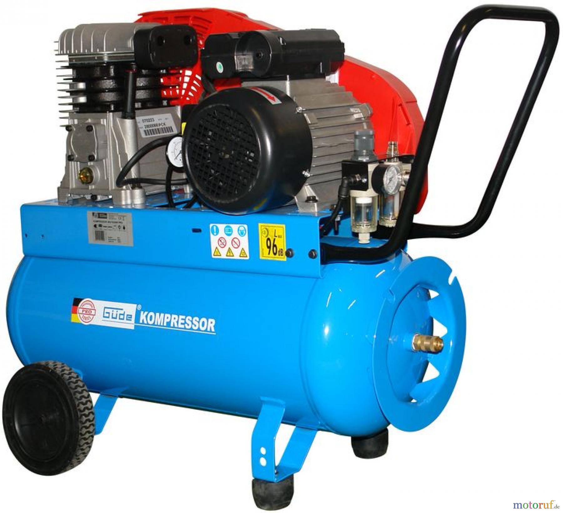  Güde Pro-Serie PRO-Drucklufttechnik Kompressoren Ölgeschmiert bis 50l Kessel KOMPRESSOR 405/10/50W PRO - 75510