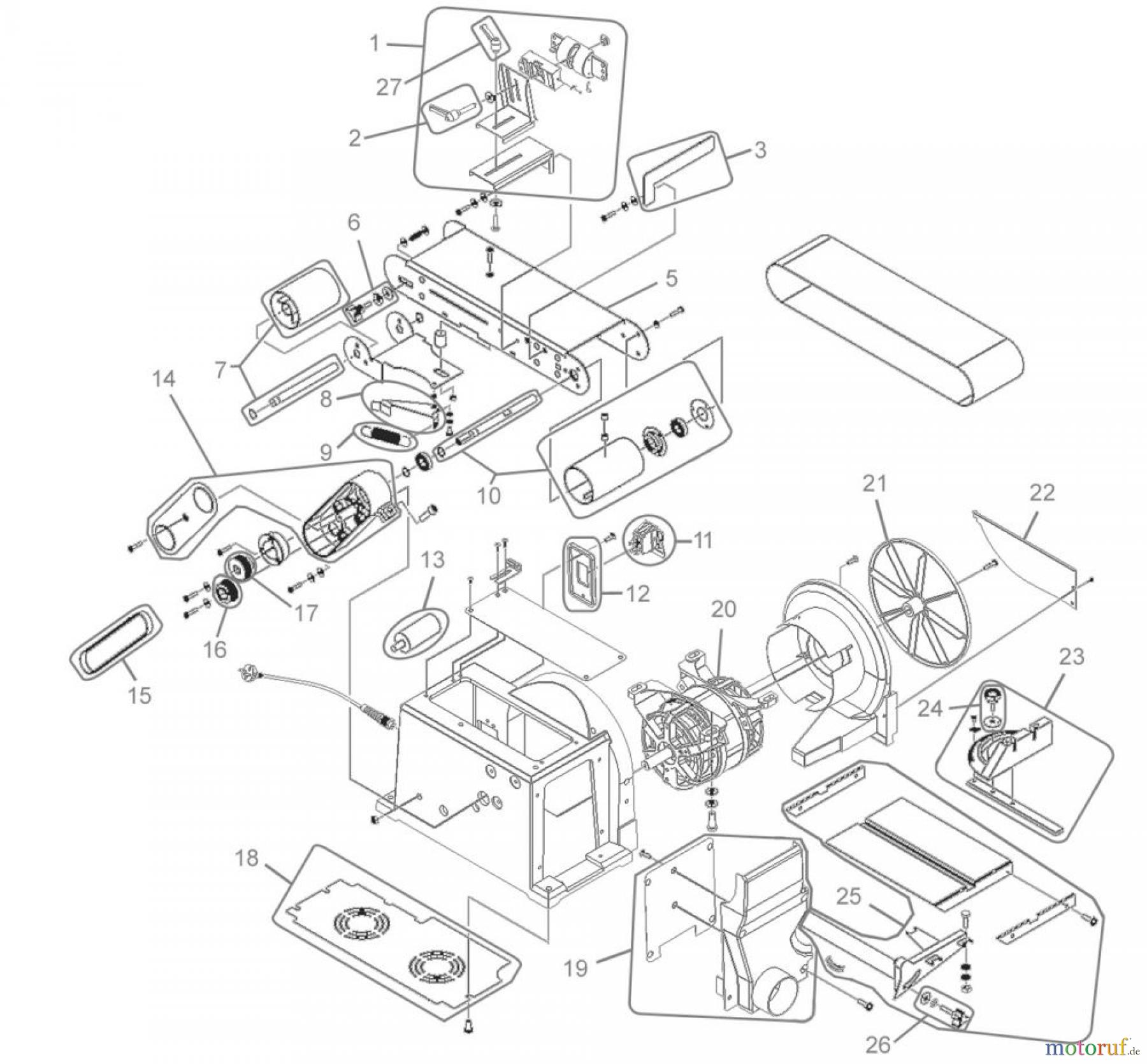 Güde Pro-Serie PRO-Holzbearbeitung Schleifmaschinen BAND-& TELLERSCHLEIFER 6500 PRO - 75840 FSL75840-01