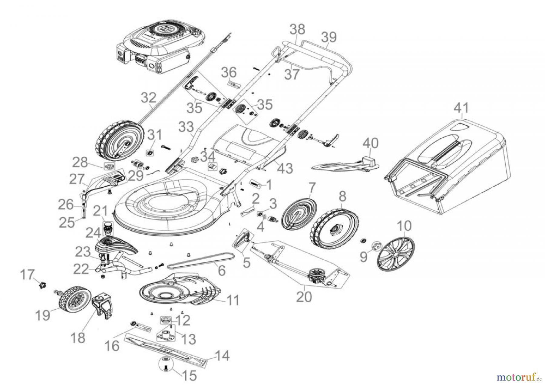 Hagebau RASENMÄHER BIG WHEELER TRIKE 515D - 95376_EM FSL95376-01 Seite 1