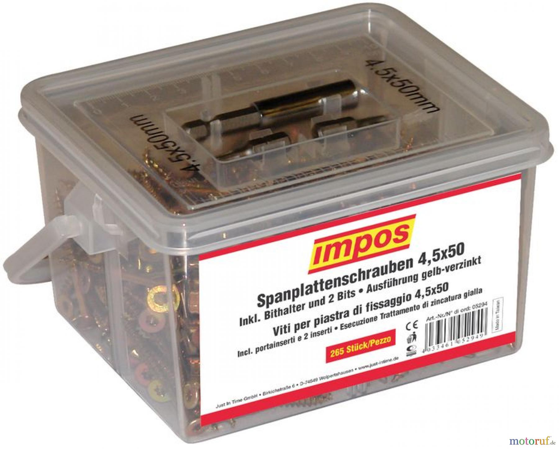 Impos (Güde) SPANPL.SCHRAUBEN 4,5X50 T-20 - 05294_EM