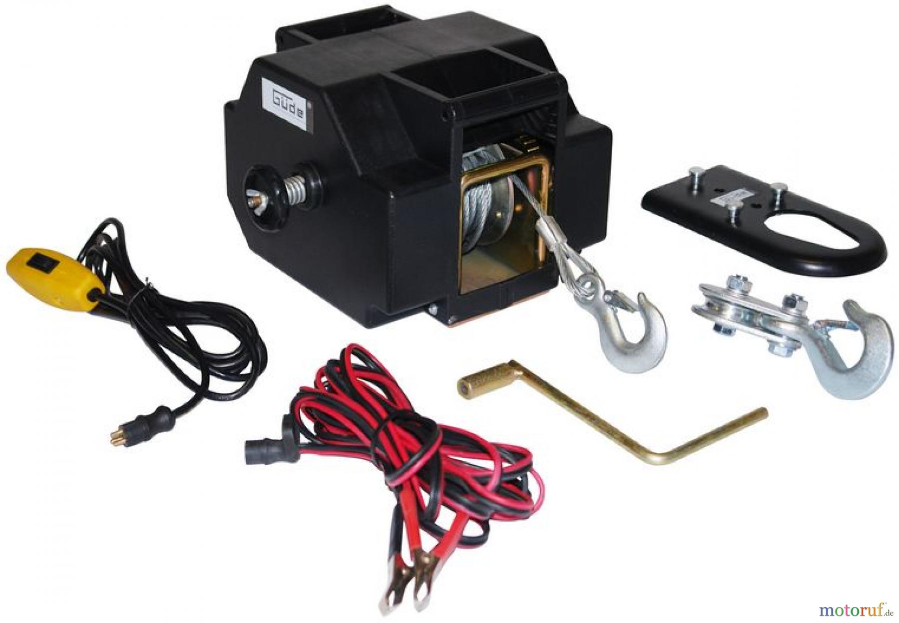  Güde Hebetechnik Seilwinden ELEKTROWINDE 1800/12 VOLT - 55128