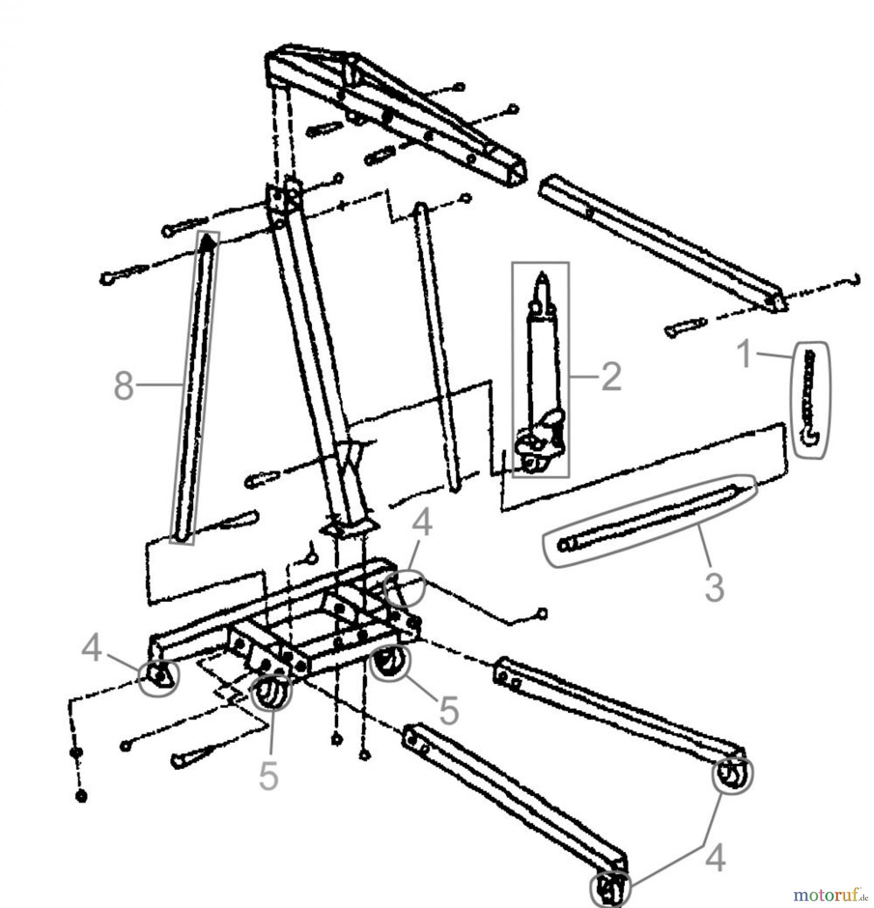 Güde Hebetechnik Werkstattkrane WERKSTATTKRAN 1000 KG - ZERLEGB. - 24360 FSL24360-01