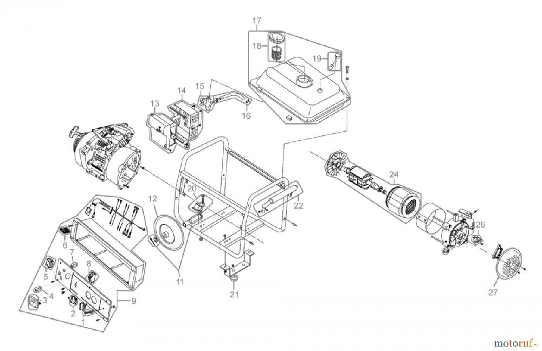  Okay (Güde) STROMERZEUGER GSE 3700 RS - 05260_EM FSL05260-01 Seite 1