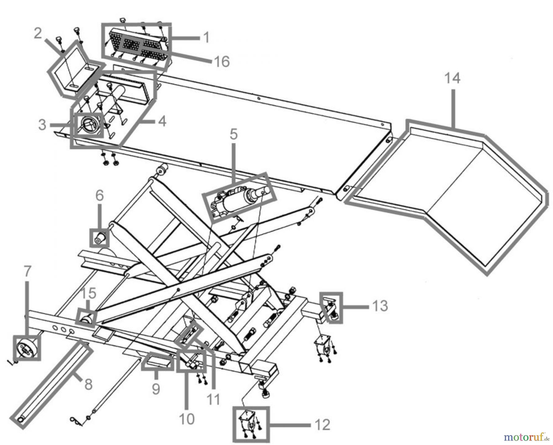 Güde Hebetechnik Montagerampen MOTORRAD MONTAGERAMPE GMR560 - 24332 FSL24332-01