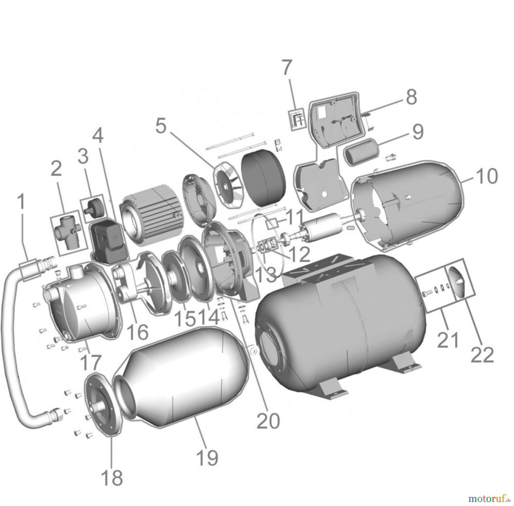  Güde Pumpentechnik Hauswasserwerke HAUSWASSERWERK INOX 100/24 - 94194 FSL94194-03