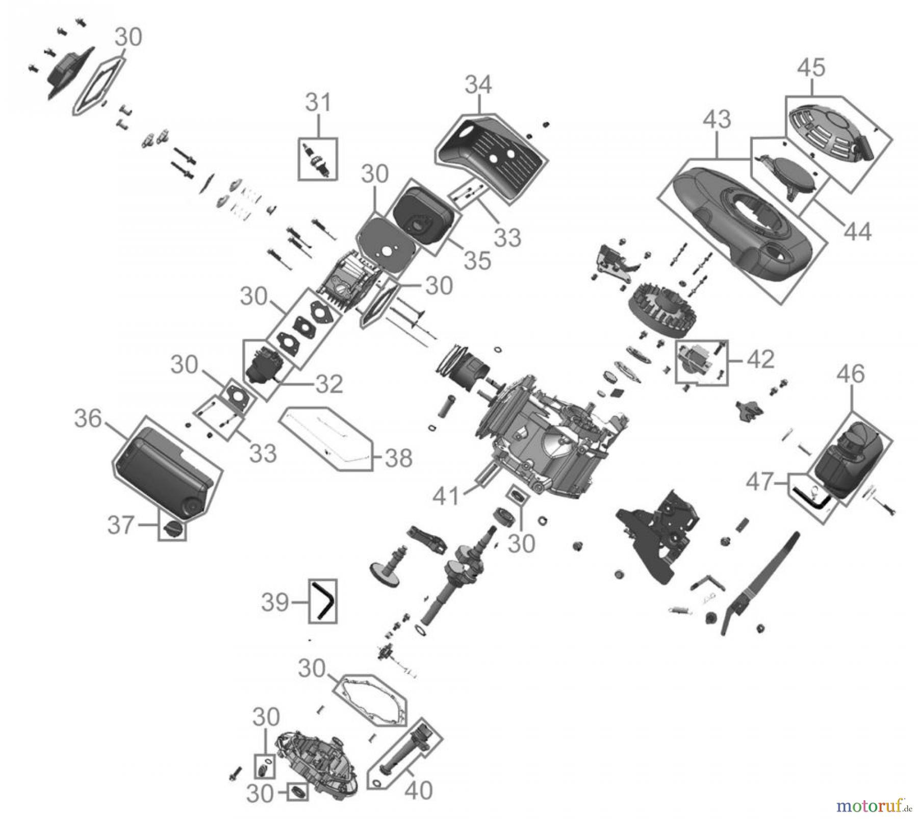 Güde Gartentechnik Rasenmäher Benzin-Rasenmäher Schnittbreite ab 50 cm RASENMÄHER BIG WHEELER 508 A - 94147 FSL94147-02 Seite 2