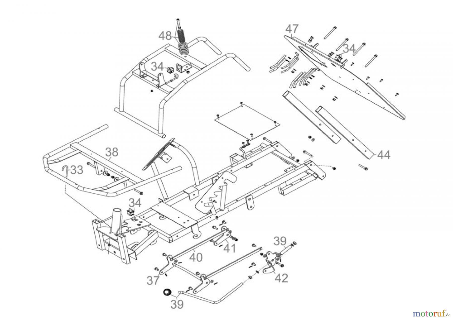 Güde Gartentechnik Rasenmäher Benzin-Rasenmäher Schnittbreite bis 45cm AUFSITZRASENMÄHER GAR 600 BS - 95455 FSL95455-01 Seite 3