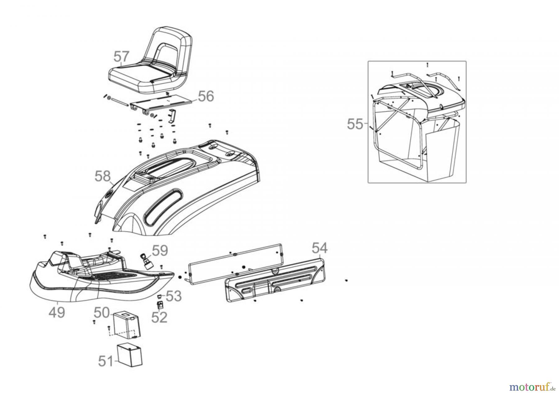 Güde Gartentechnik Rasenmäher Benzin-Rasenmäher Schnittbreite bis 45cm AUFSITZRASENMÄHER GAR 600 BS - 95455 FSL95455-01 Seite 4