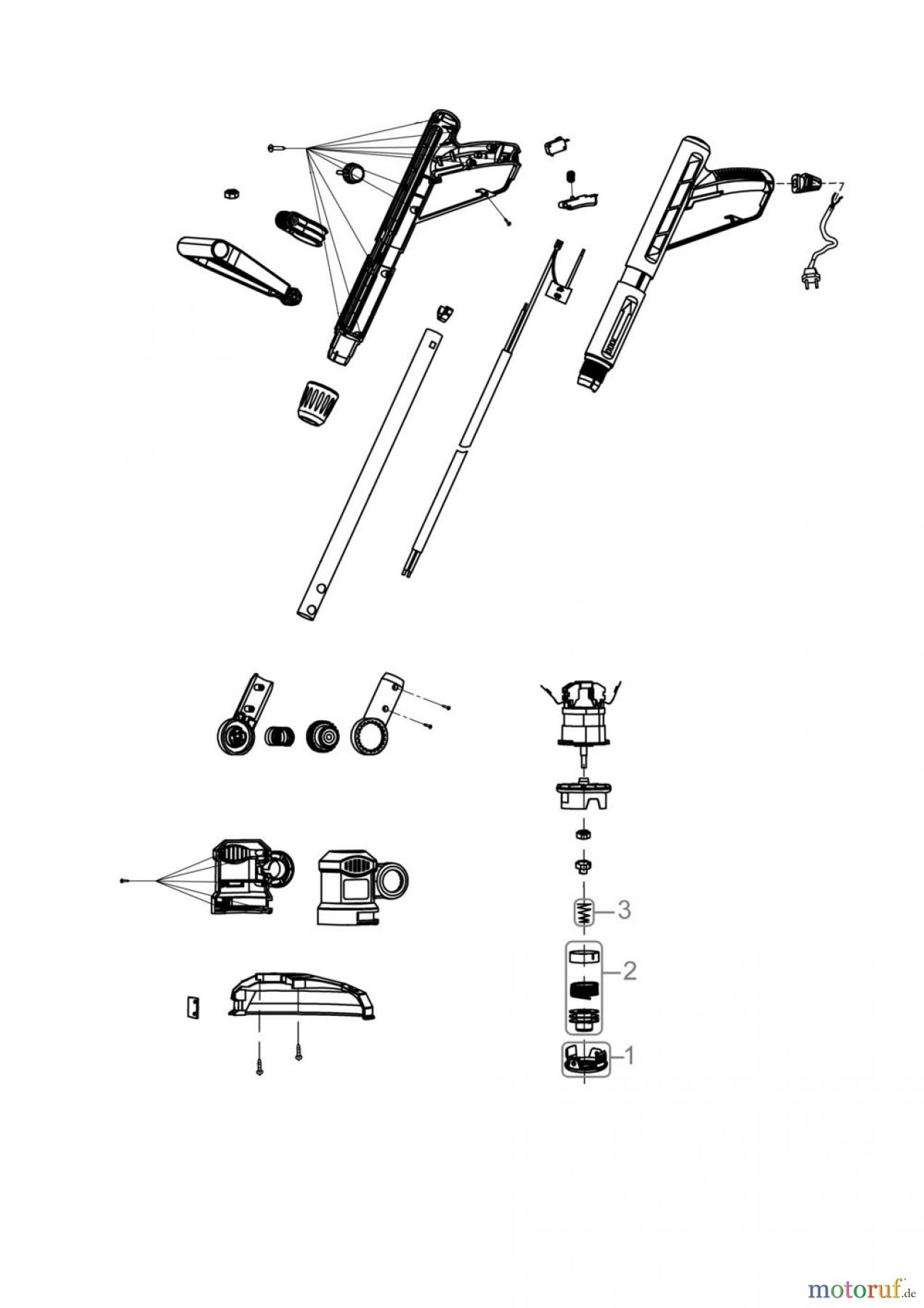 Güde Gartentechnik Trimmer Elektro-Trimmer RASENTRIMMER GRT 351 T - 95154 FSL95154-01