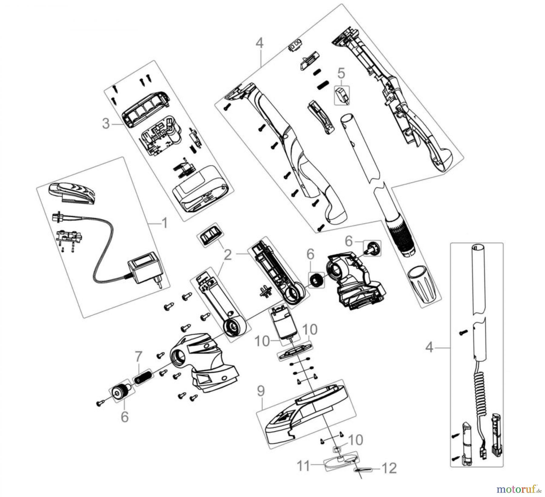 Güde Gartentechnik Gartenpflege-Sets Akku-Sets GARTENSET LI-ION 18V 2IN1 - 95148 FSL95148-01 Seite 1