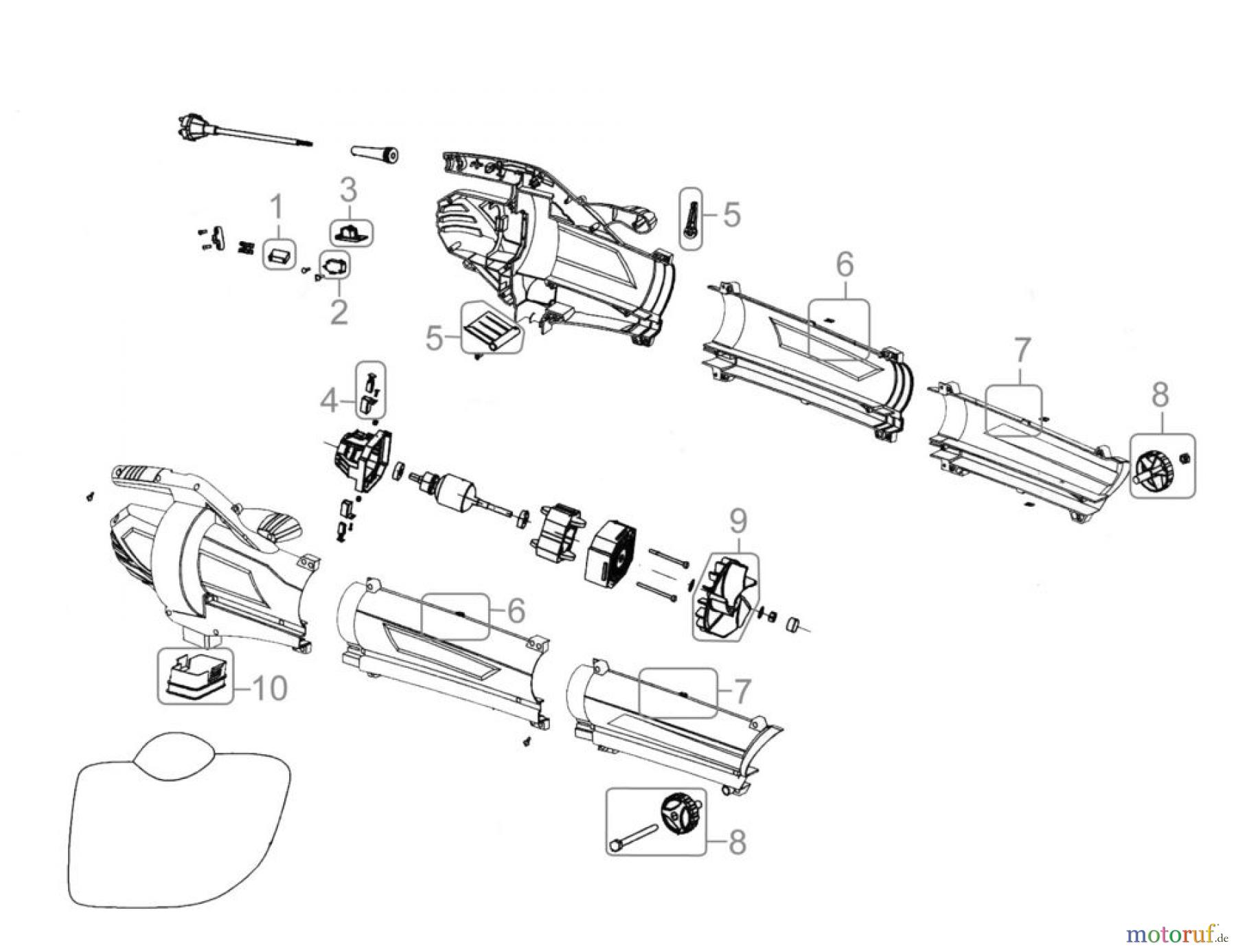  Güde Gartentechnik Laub-Sauger & Bläser Elektro LAUBSAUGER GLS 2600 G - 94052 FSL94052-01