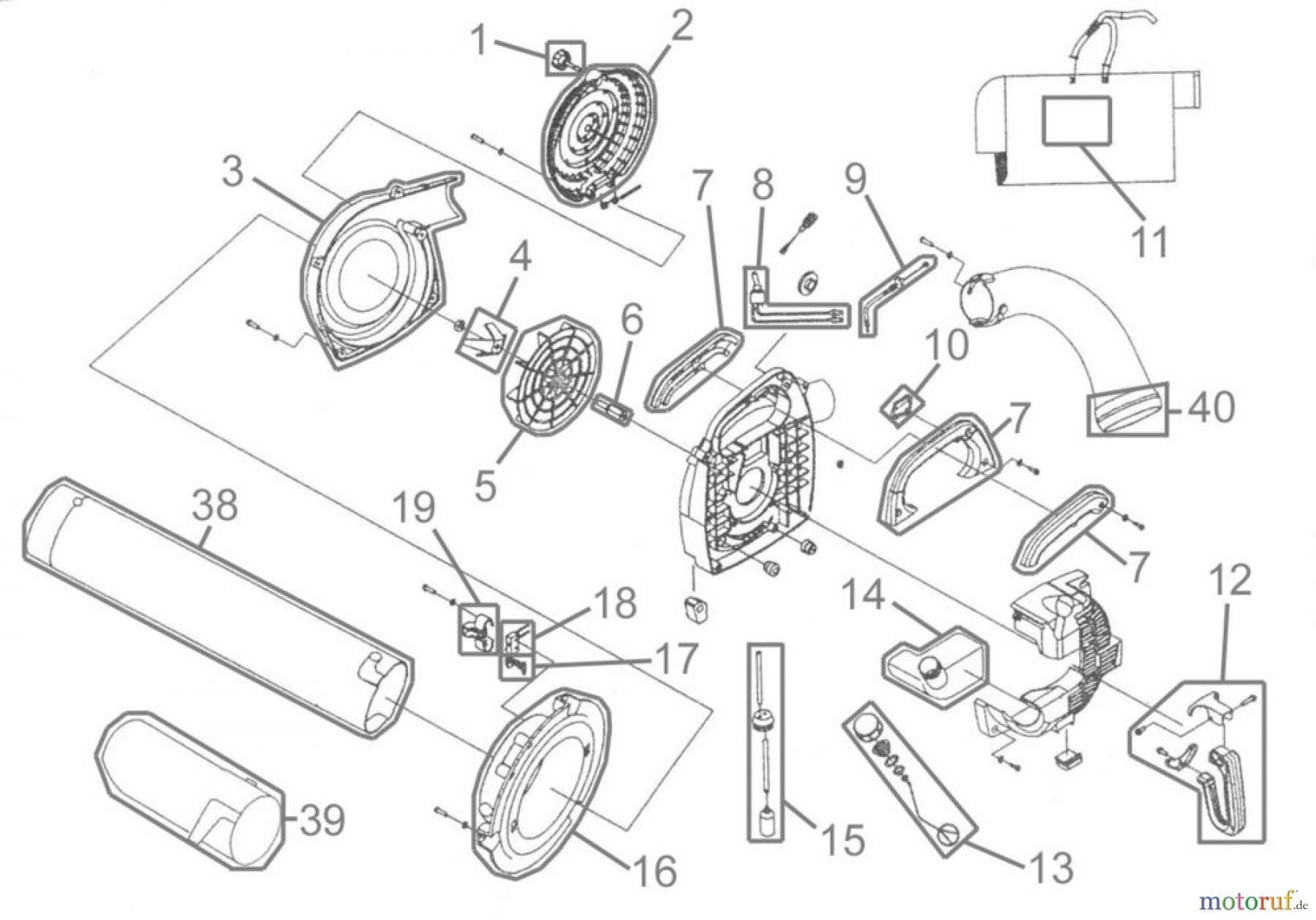 Güde Gartentechnik Laub-Sauger & Bläser Benzin BENZINLAUBSAUGER GBLS 2500 - 94047 FSL94047-01 Seite 1