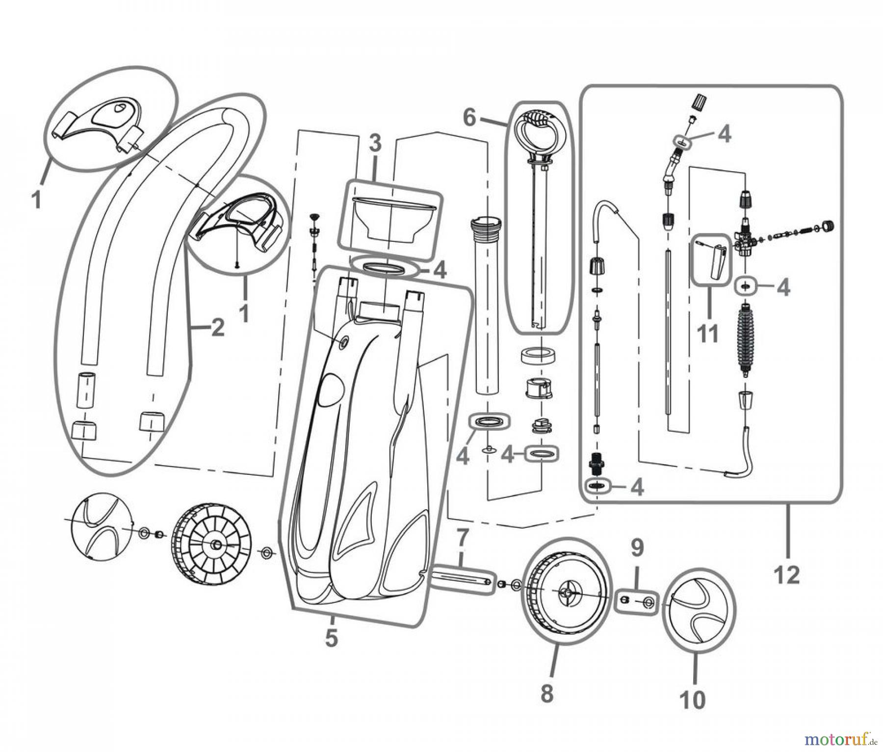 Güde Gartentechnik Sprühgeräte DRUCKSPRITZE GDS 12L - 94359 FSL94359-01