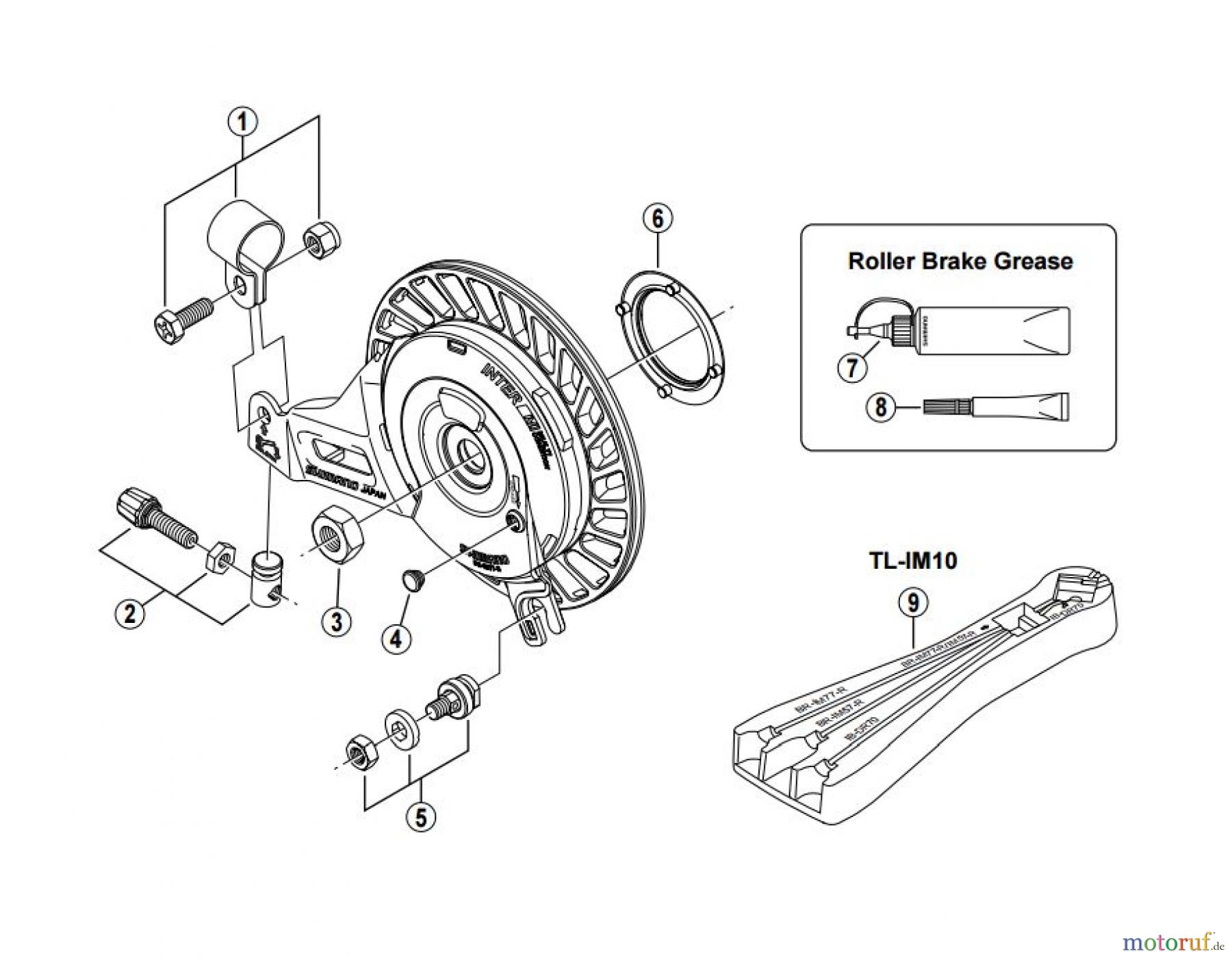Shimano BR Brake - Bremse BR-IM77-R -2880 Roller Brake