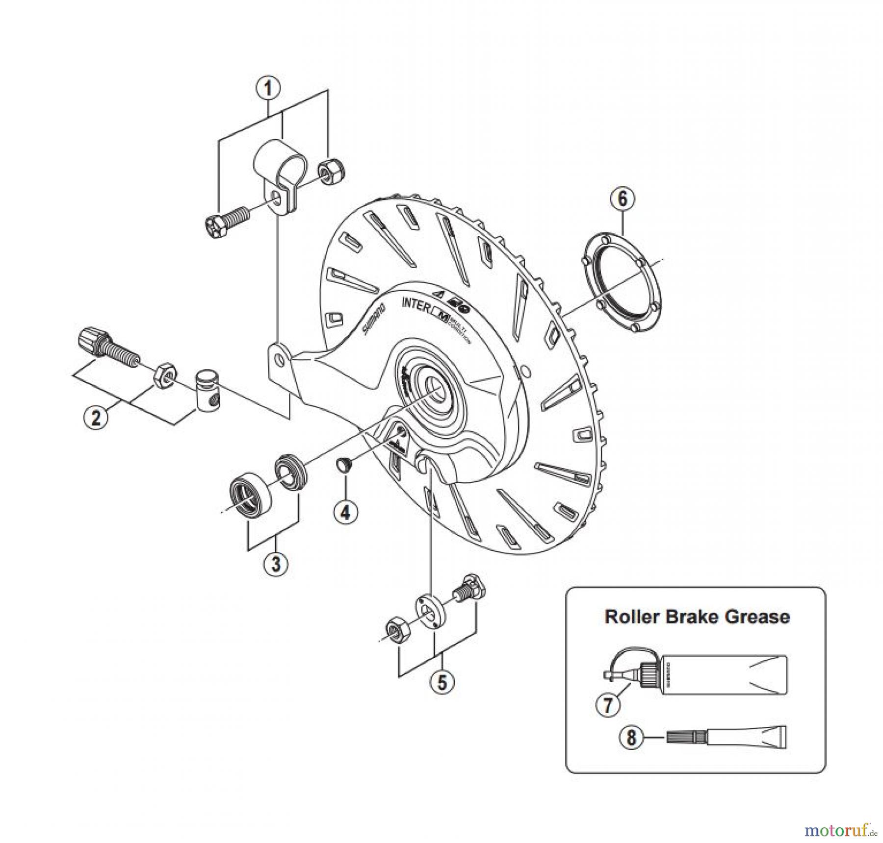 Shimano BR Brake - Bremse BR-IM81-R -3283 Roller Brake