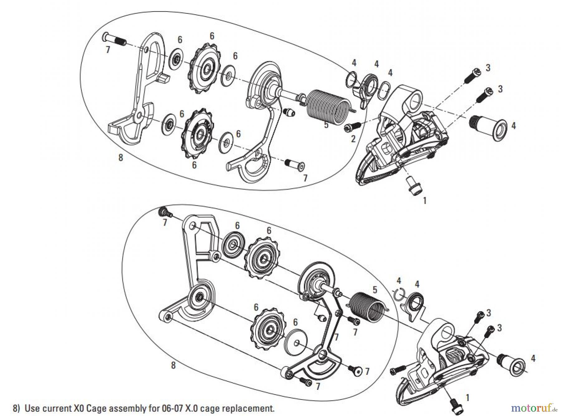 Sram Sram SRAM X0 - REAR DERAILLEUR 3x9 (2006-2013)