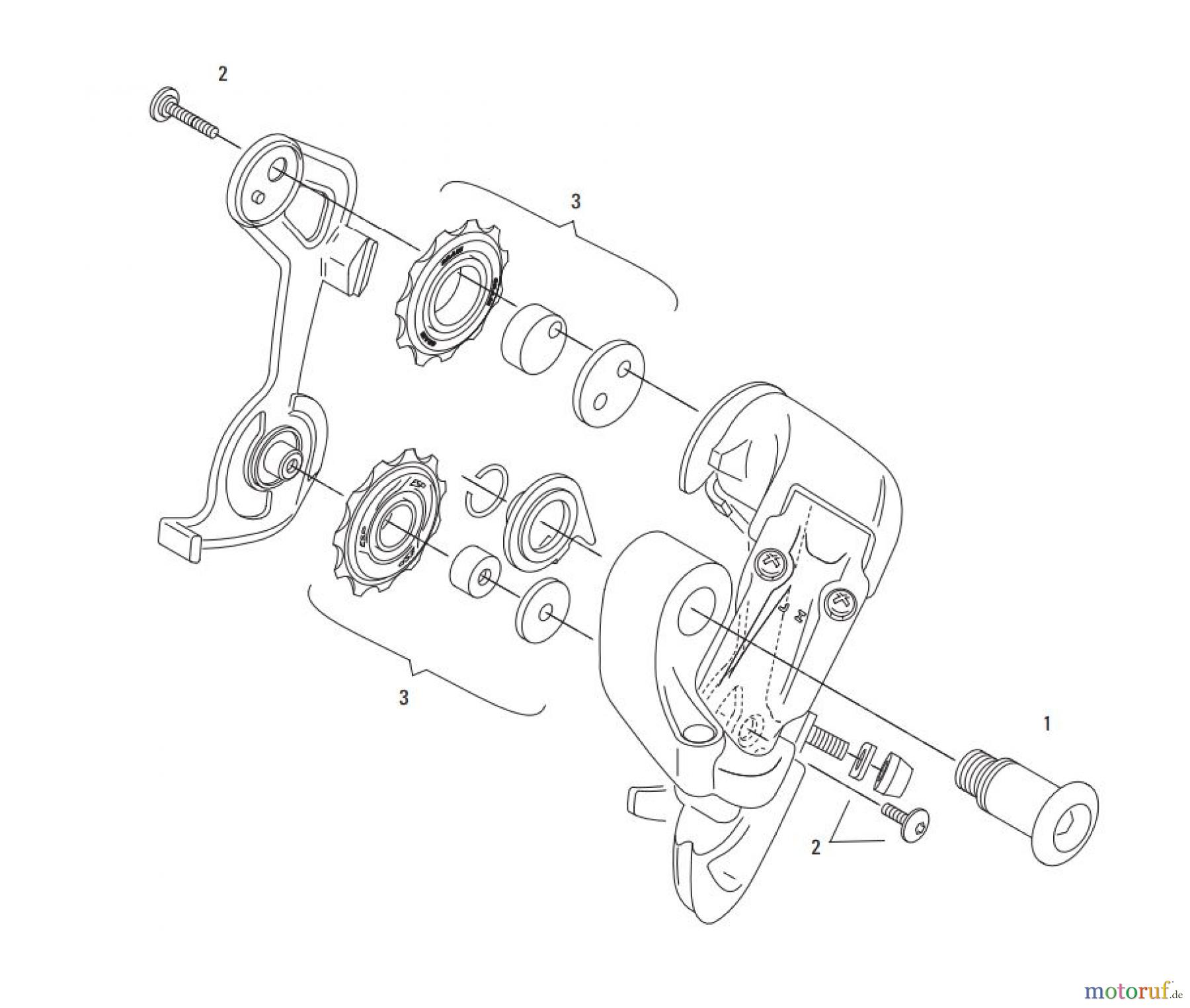 Sram Sram SRAM X9 / X7 (2004-2009) 9.0SL / 9.0 / 7.0 / 5.0 / DUALDRIVE 27 (2004-2009) - REAR DERAILLEUR 3x9
