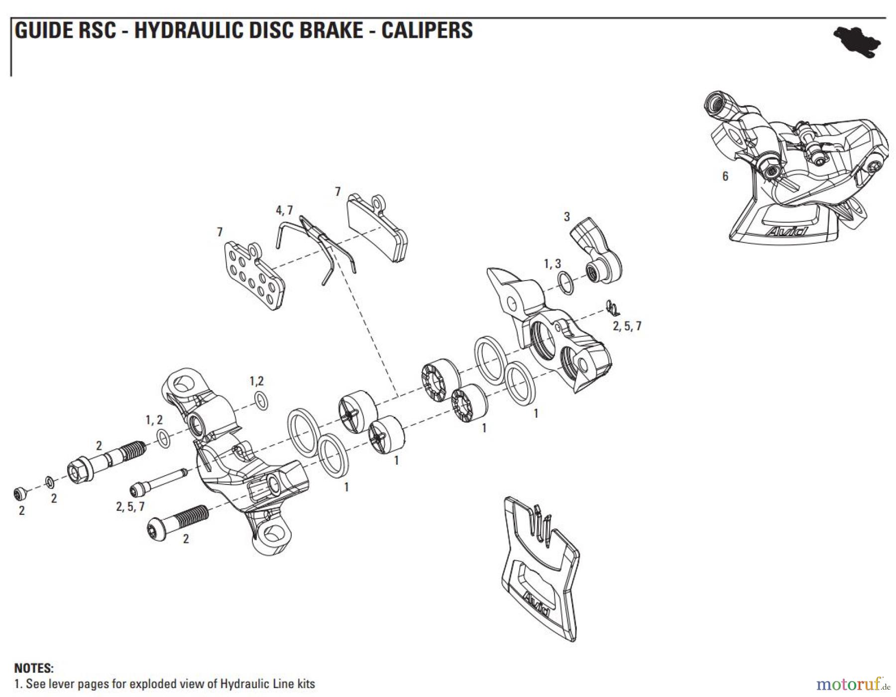 Sram Sram GUIDE RSC - HYDRAULIC DISC BRAKE - CALIPERS