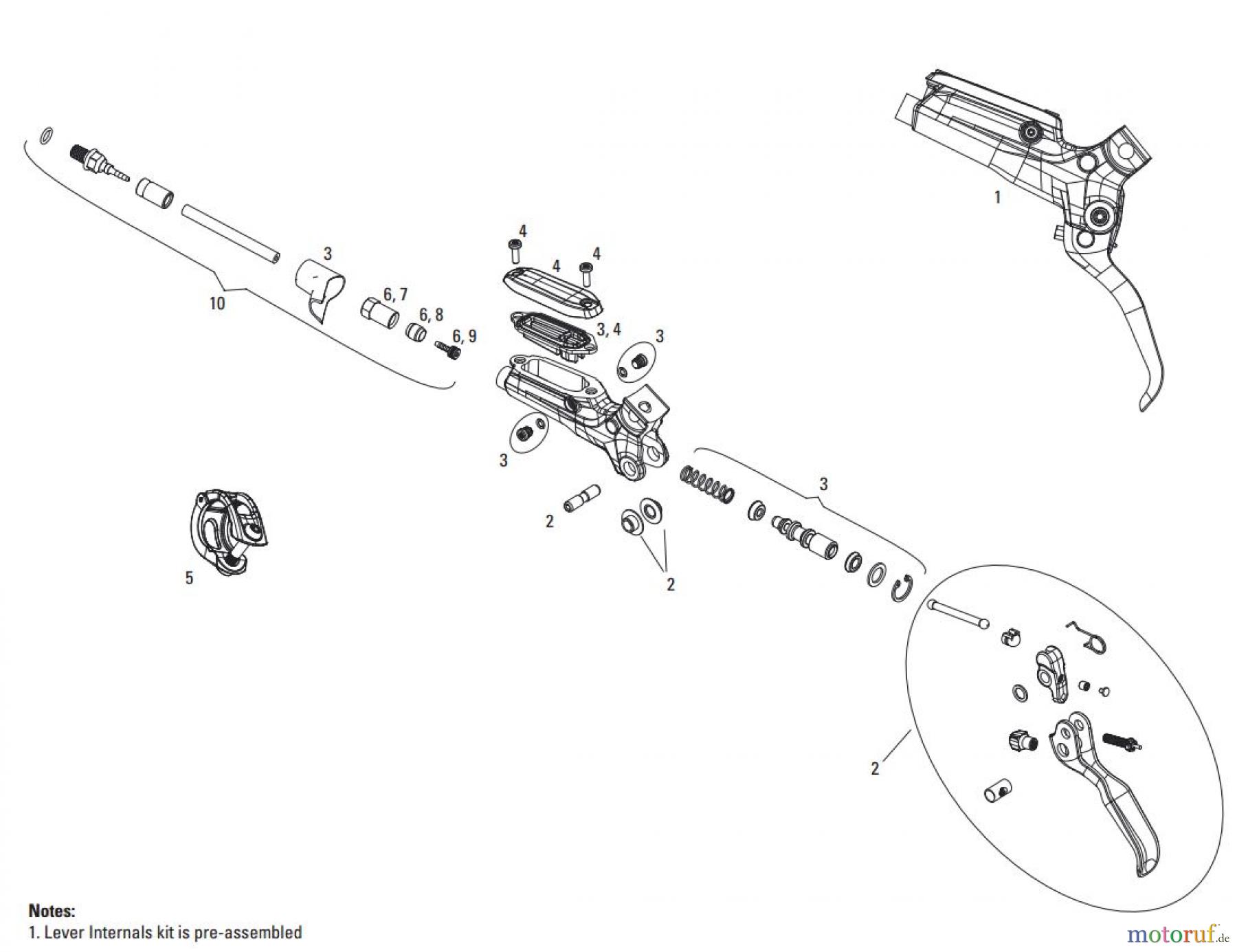 Sram Sram GUIDE R - HYDRAULIC DISC BRAKE - LEVERS