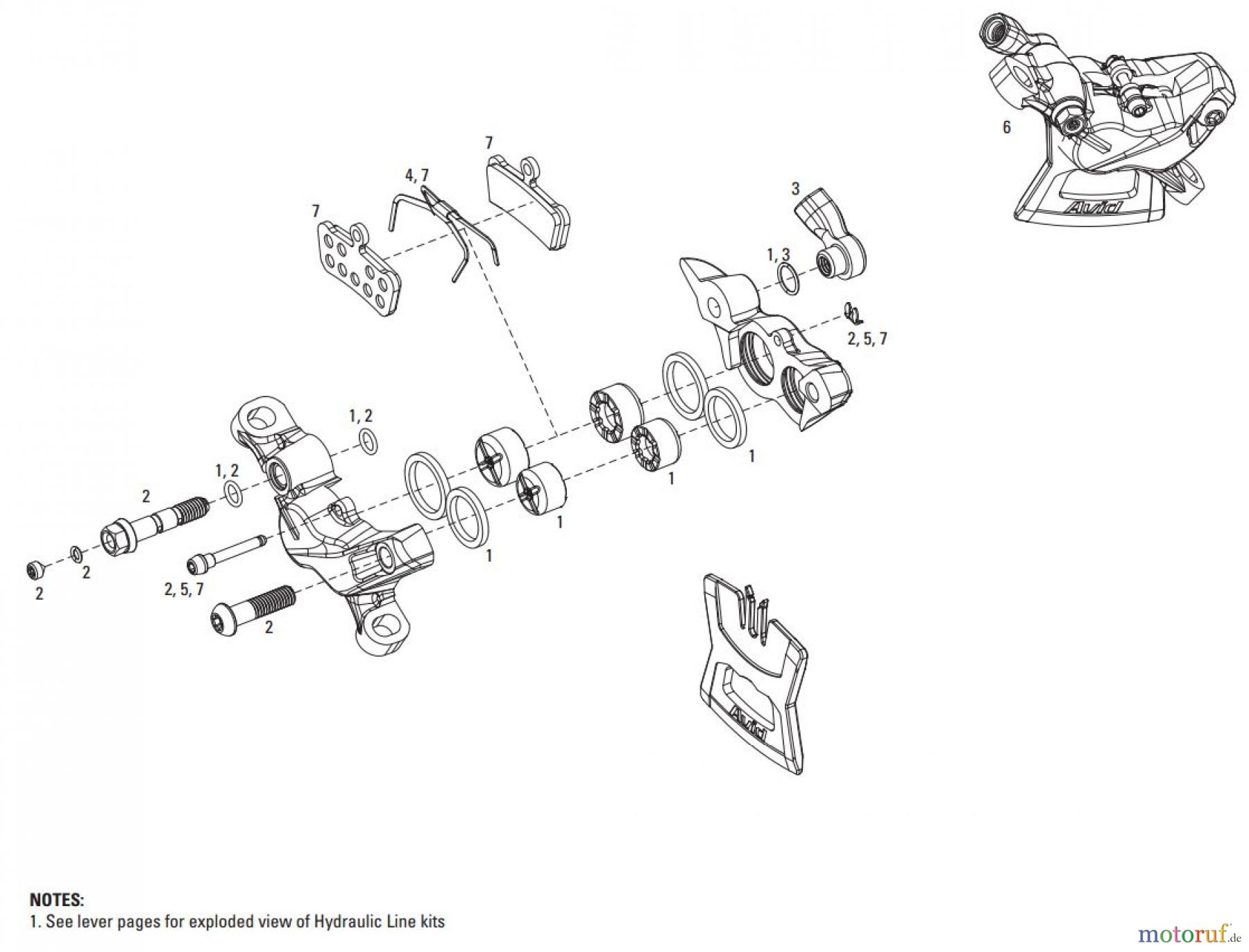 Sram Sram GUIDE R/RS - HYDRAULIC DISC BRAKE - CALIPERS