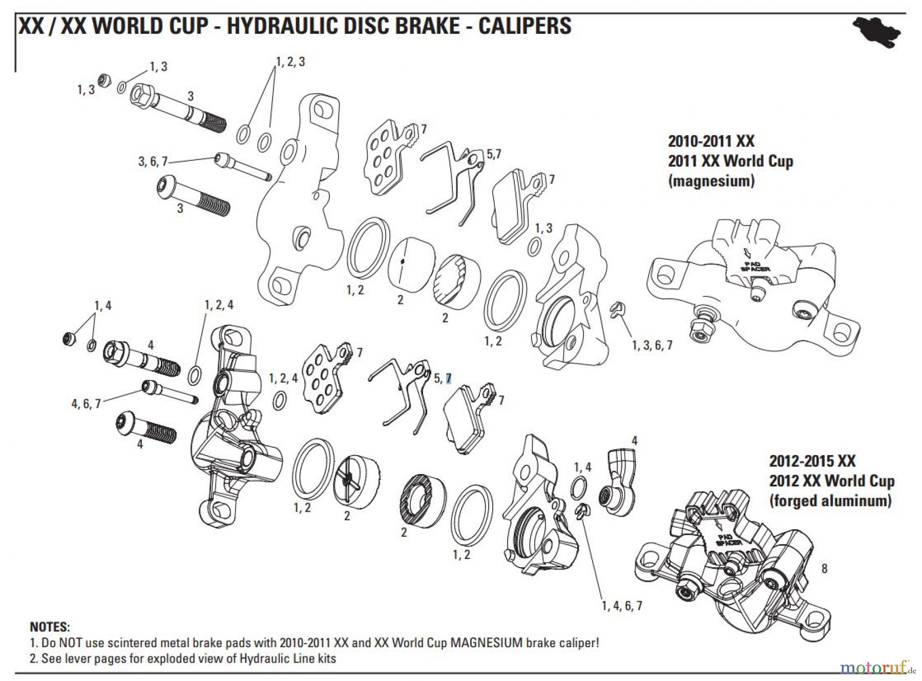 Sram Sram XX / XX WORLD CUP - HYDRAULIC DISC BRAKE - CALIPERS