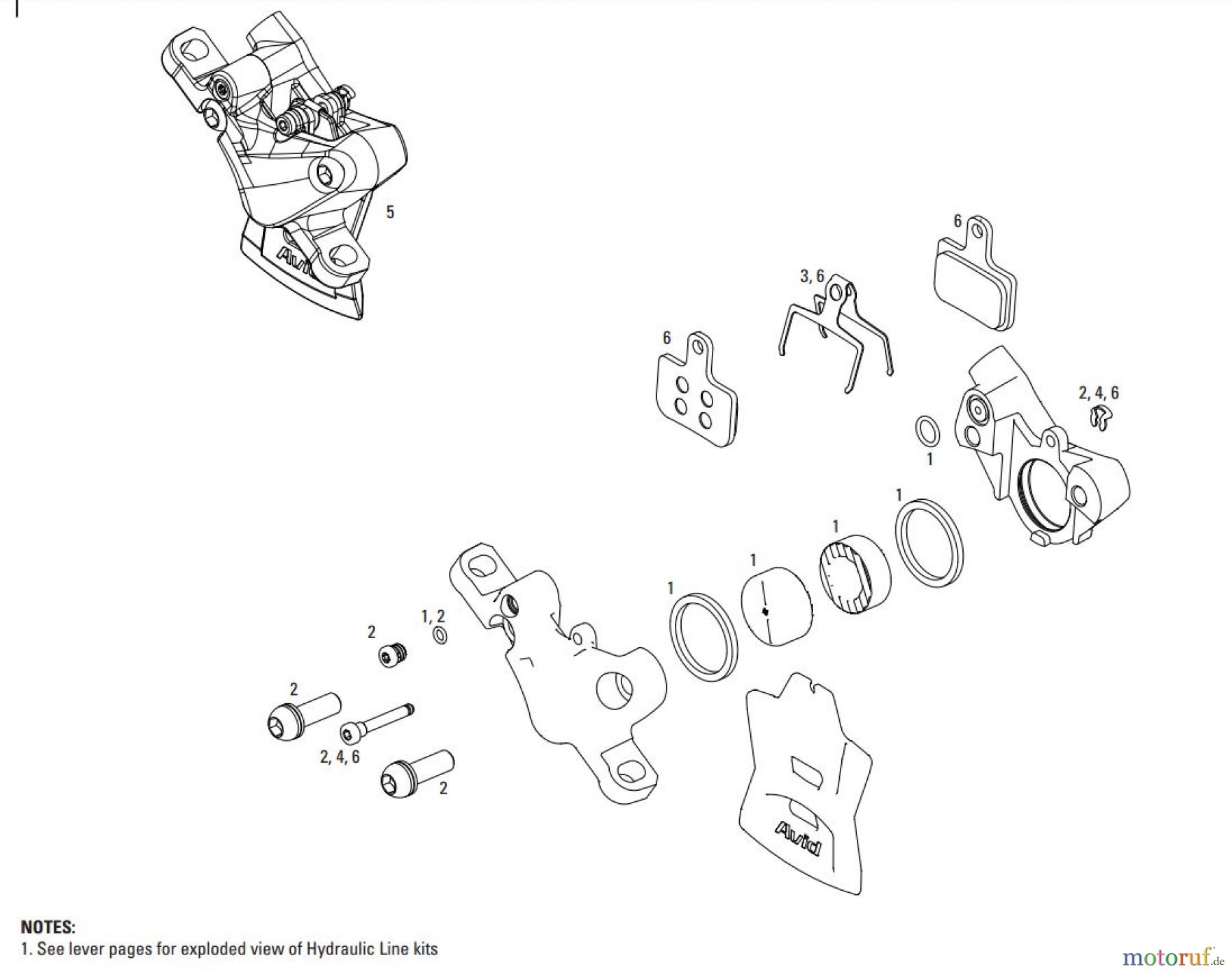 Sram Sram DB 5 - HYDRAULIC DISC BRAKE - CALIPERS