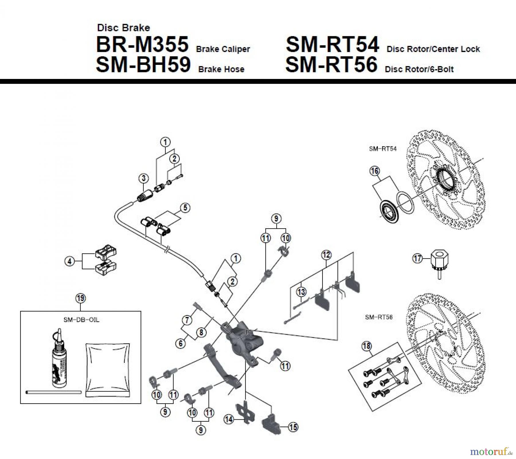 Shimano BR Brake - Bremse BR-M355 -3813