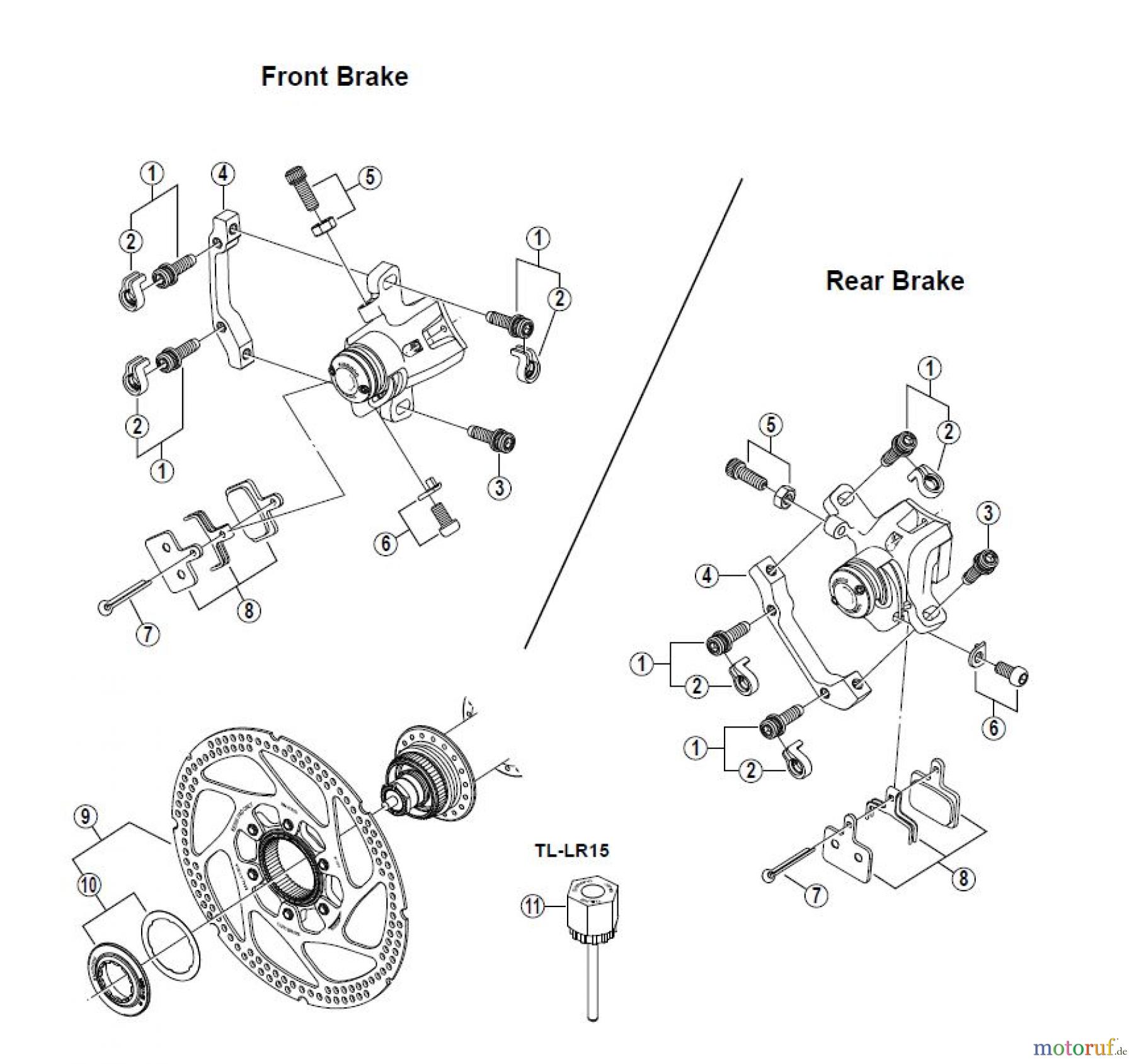 Shimano BR Brake - Bremse BR-M415--SMRT53