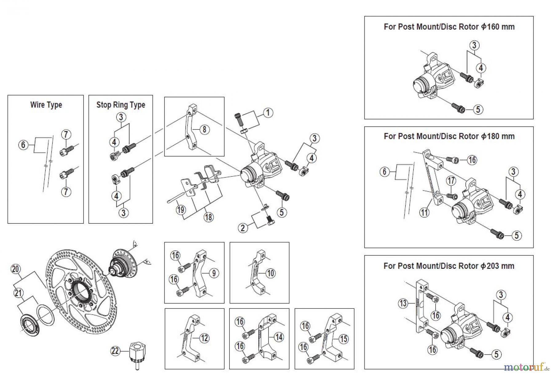 Shimano BR Brake - Bremse BR-M416-F-2810