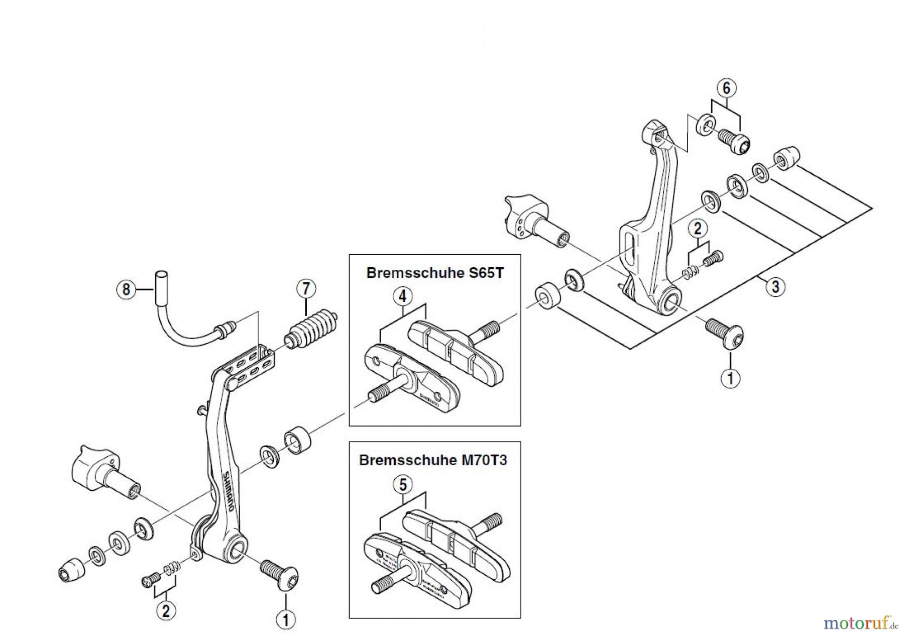 Shimano BR Brake - Bremse BR-M420, 2000
