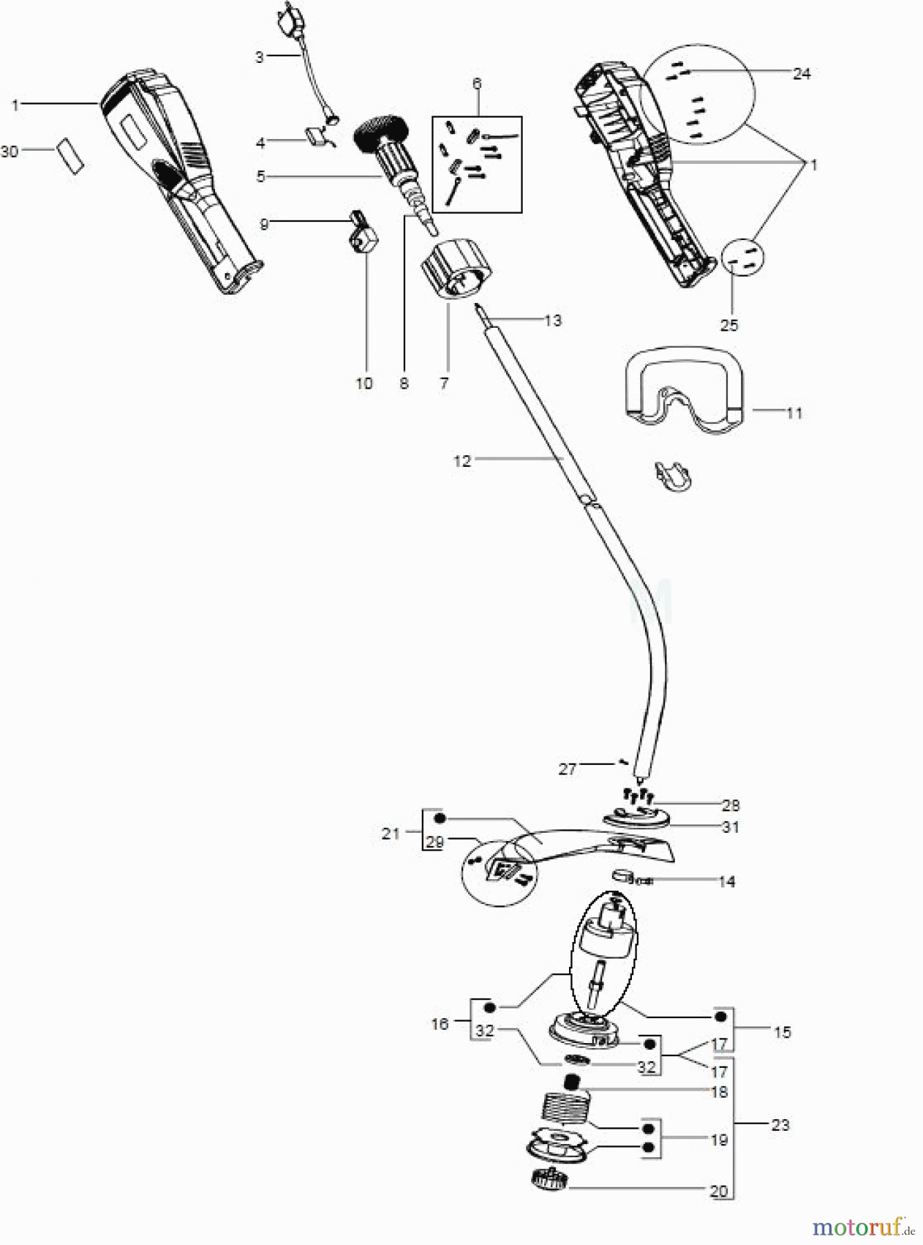 Ryobi Rasentrimmer Elektro ELT738