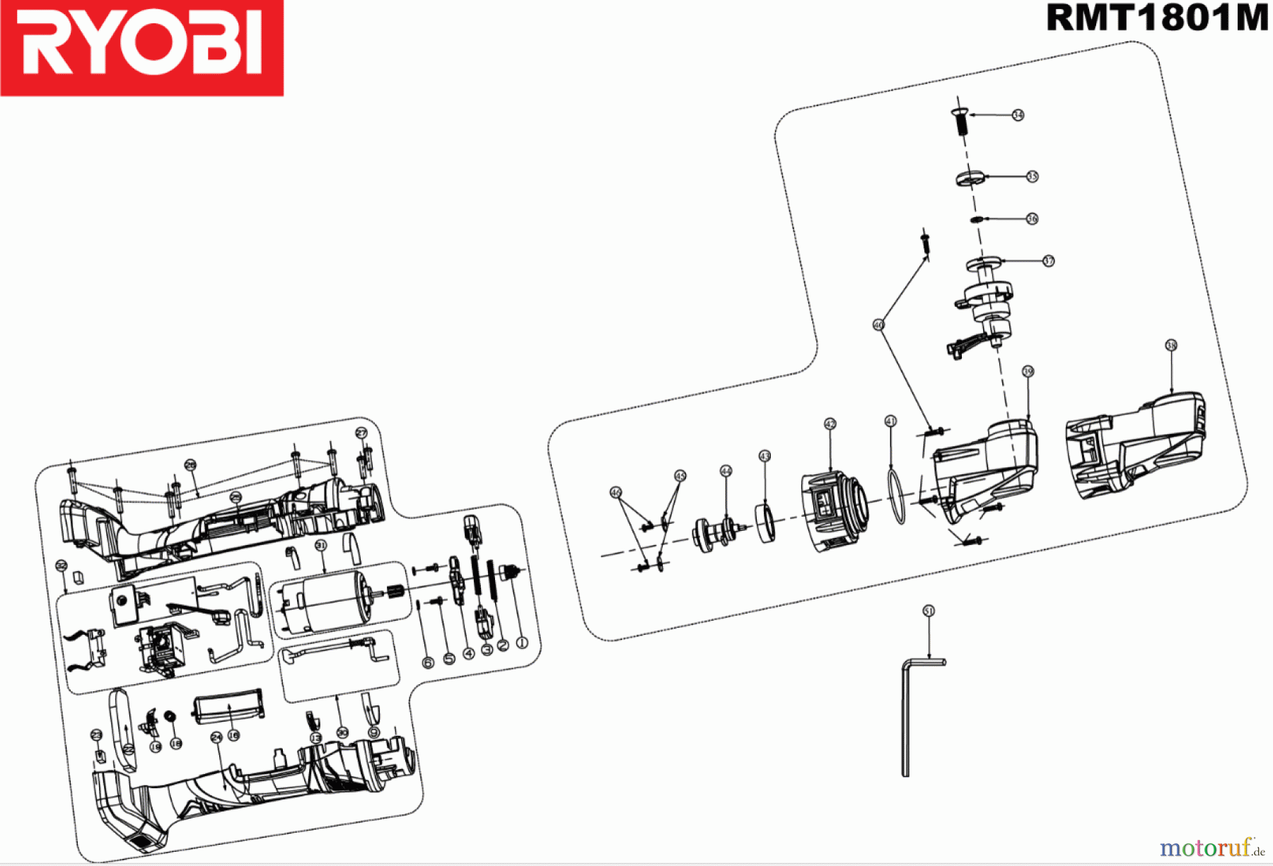 Ryobi Rotationswerkzeuge/ Multitools RMT1801M Multitool RMT1801M Multitool