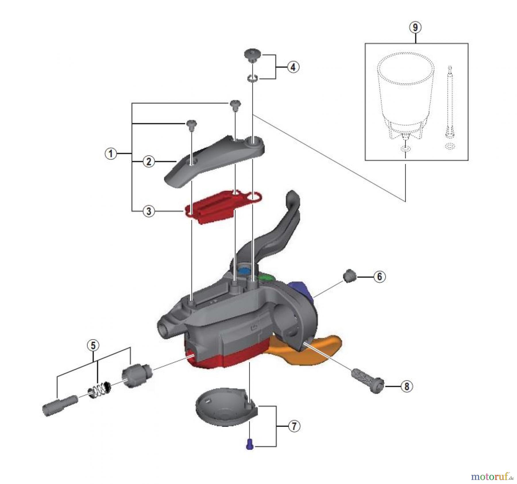 Shimano ST Rapidfire- Schaltbremshebel ST-M4050 ALIVIO Rapidfire Plus Lever