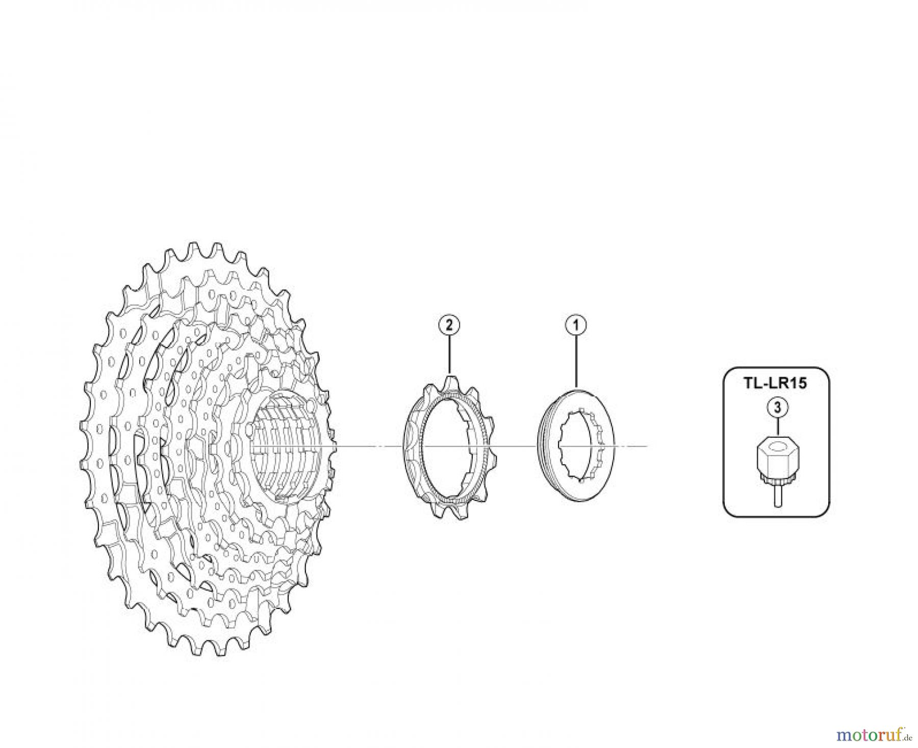 Shimano CS Cassette / Zahnkranz CS-HG31-8-3234A Cassette Sprocket (8-Speed)