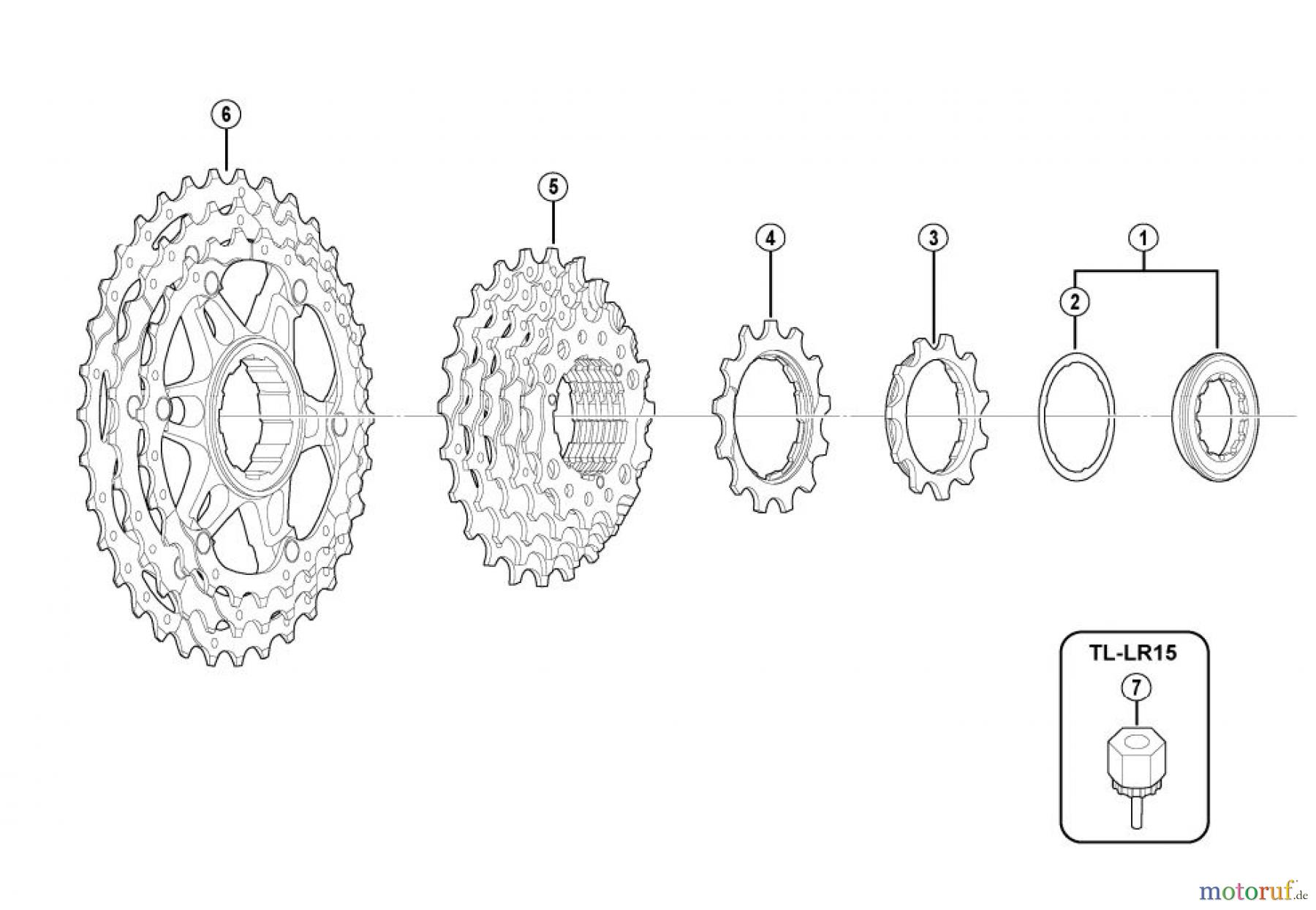 Shimano CS Cassette / Zahnkranz CS-HG81-10-3018A Cassette Sprocket (10-Speed)