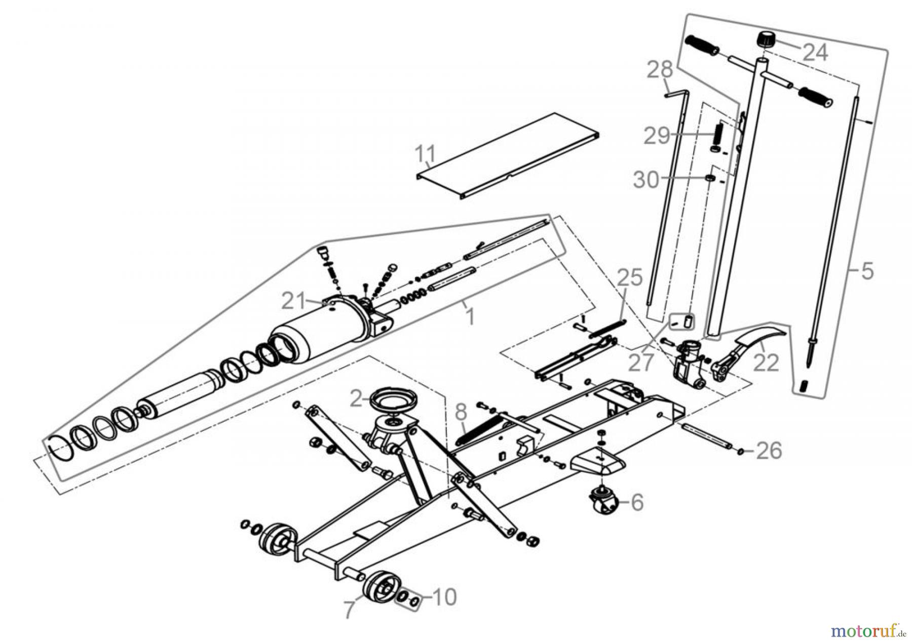 Güde Hebetechnik Rangierwagenheber RANGIERWAGENHEBER GRH 10/560 HD - 18036