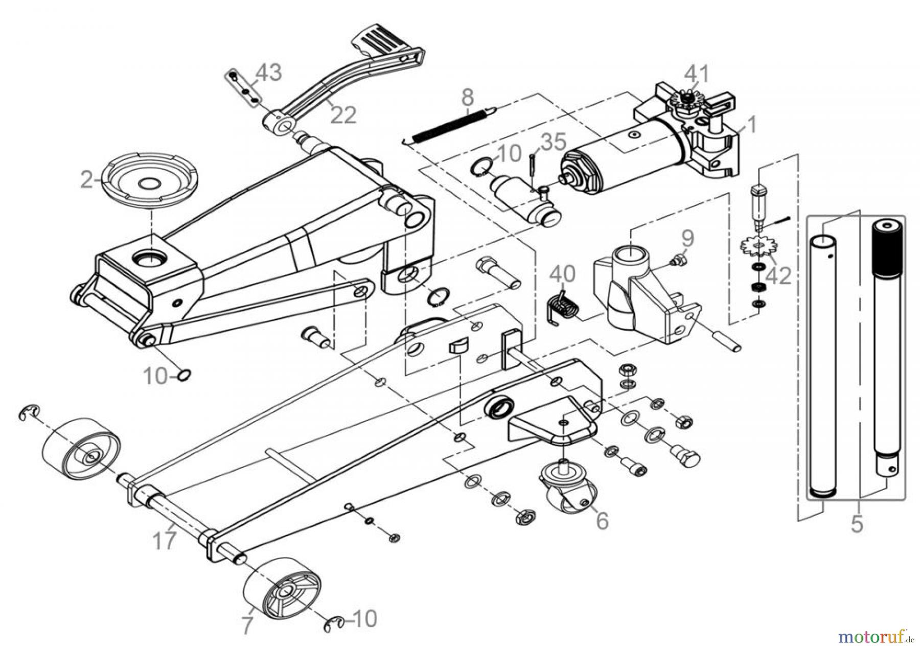 Güde Hebetechnik Rangierwagenheber RANGIERWAGENHEBER GRH 3/500 Q - 18039