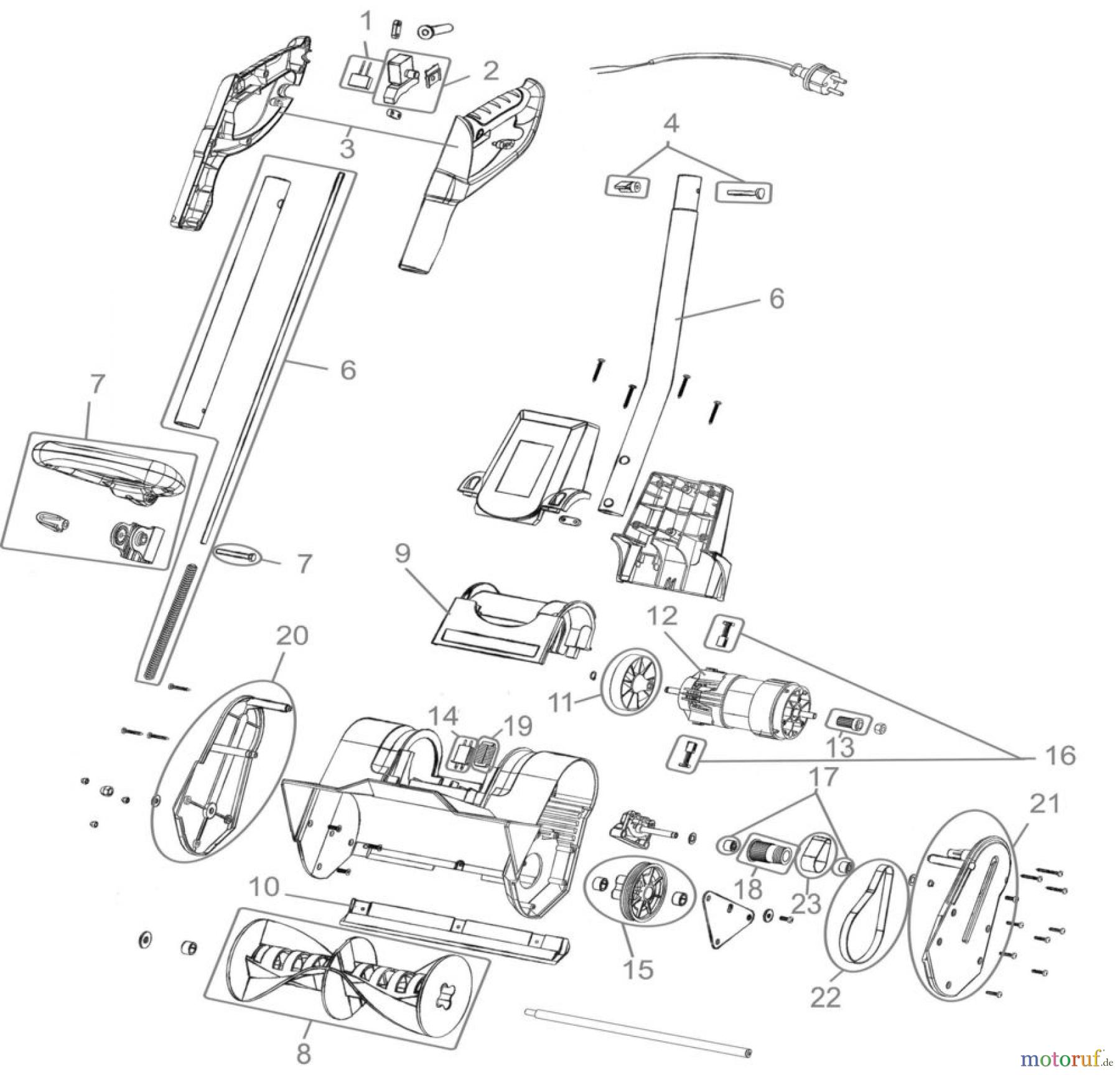  Güde Reinigungsgeräte Schneefräsen Elektro-Schneefräse ELEKTRO-SCHNEEFRÄSE GESF 260 - 94567  FSL94567-01 