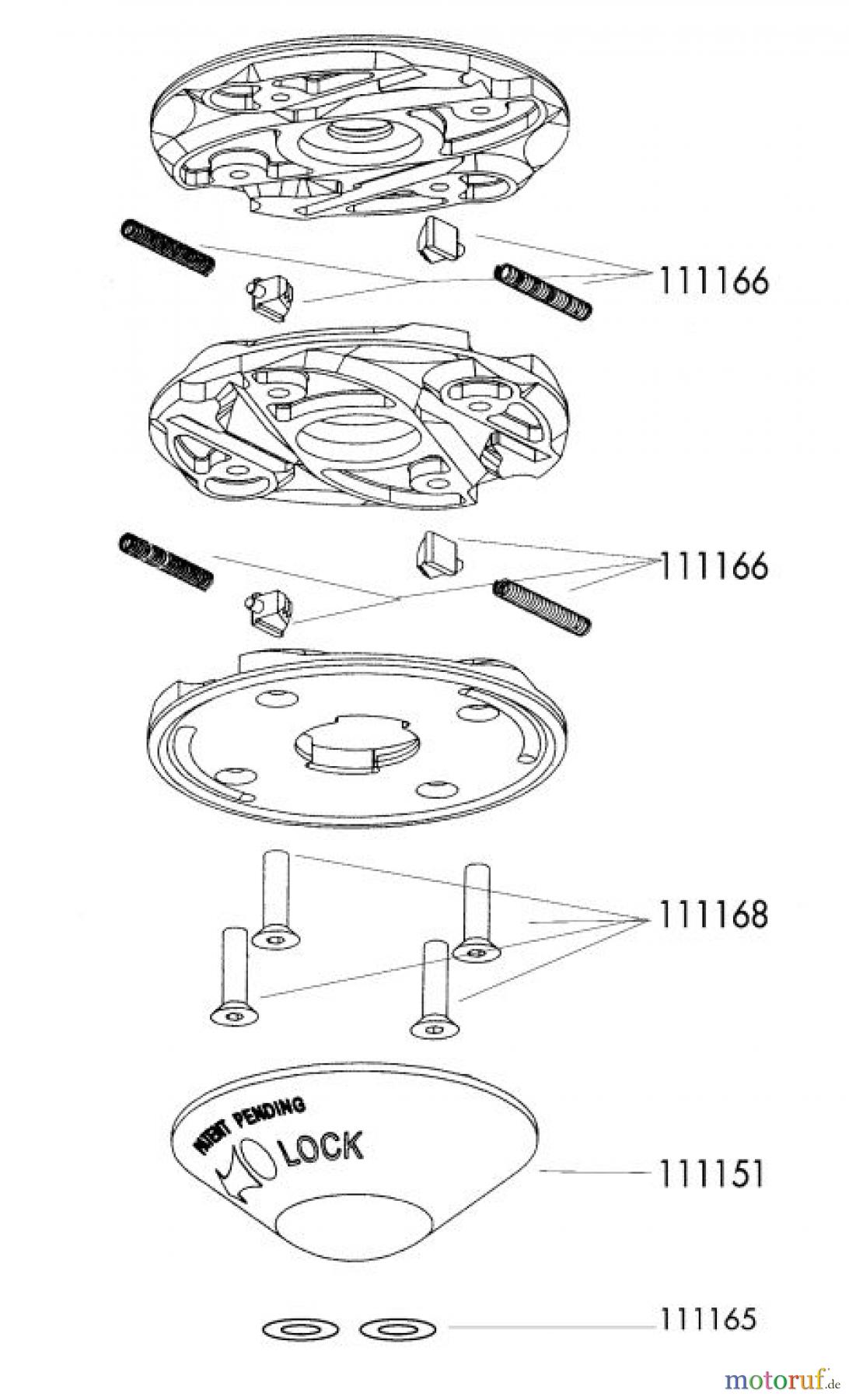 Oregon Fadenköpfe 111111 JET-FIT ALU 4-FADENKOPF