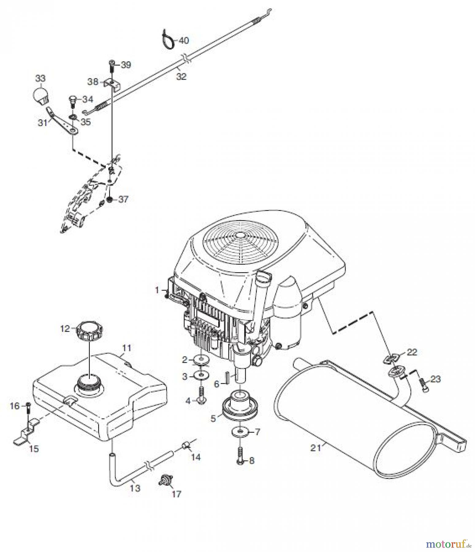 Global Garden Products GGP Frontmäher X1 2008 MOTOR