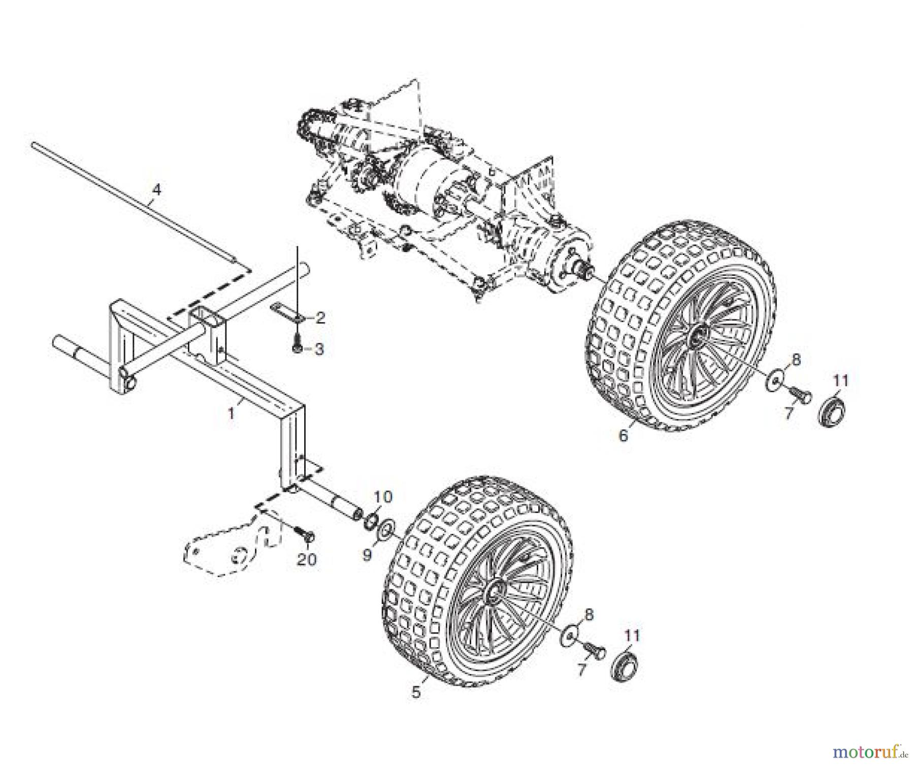 Global Garden Products GGP Frontmäher X1 2008 RÄDER
