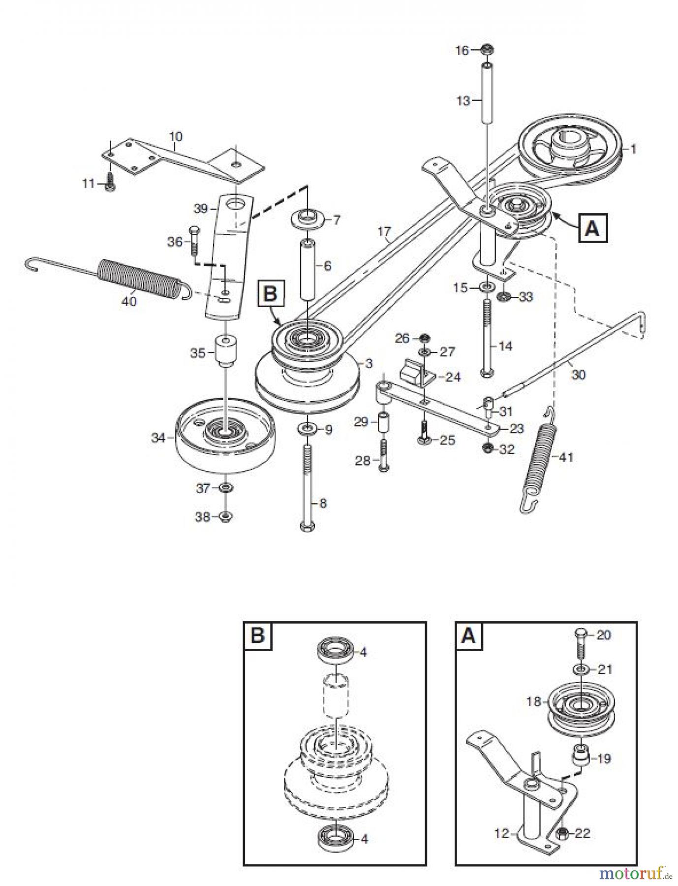 Global Garden Products GGP Frontmäher X1 2008 NEBENANTRIEB